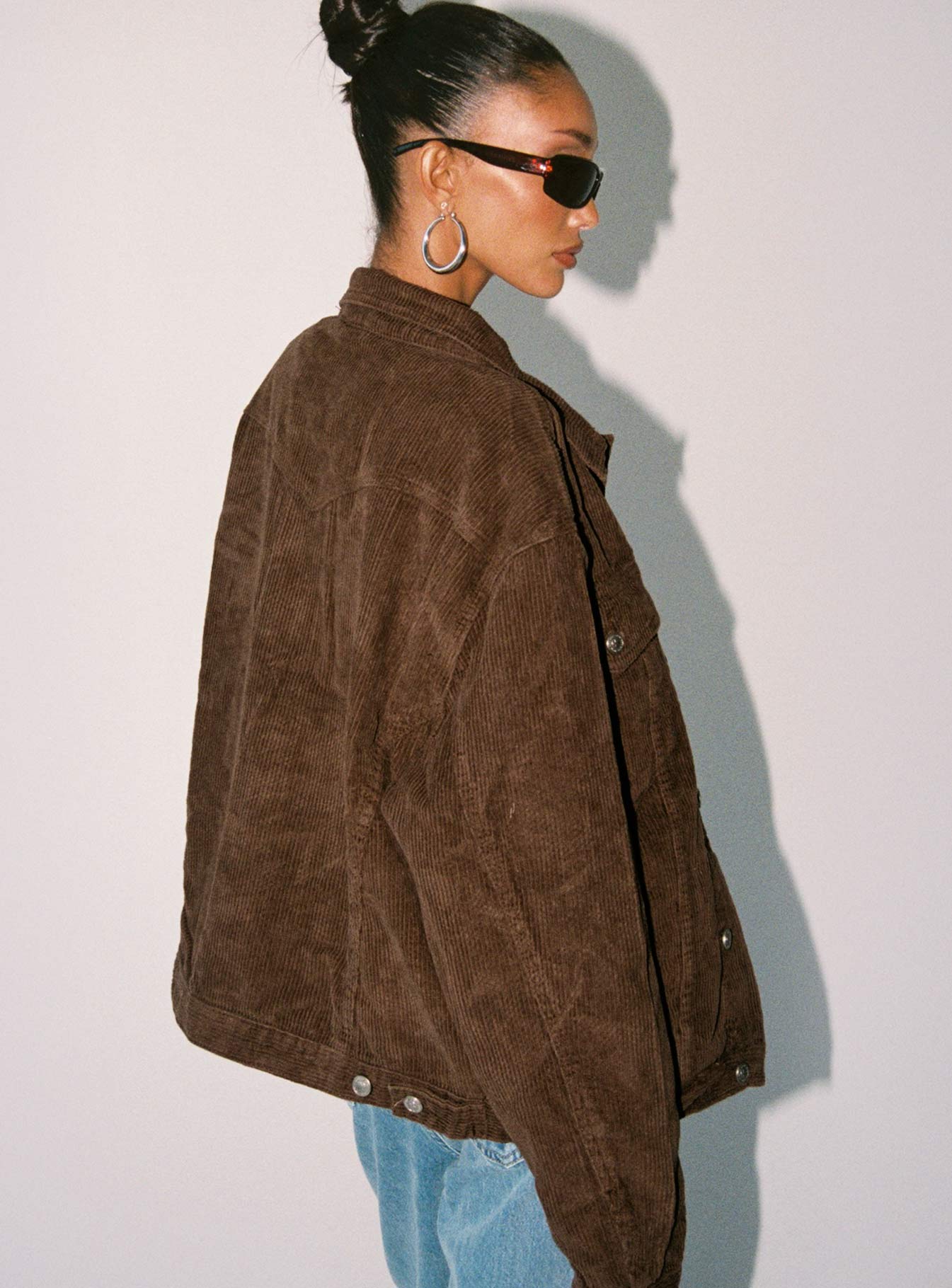 Western Cord Jacket Brown - Image 4