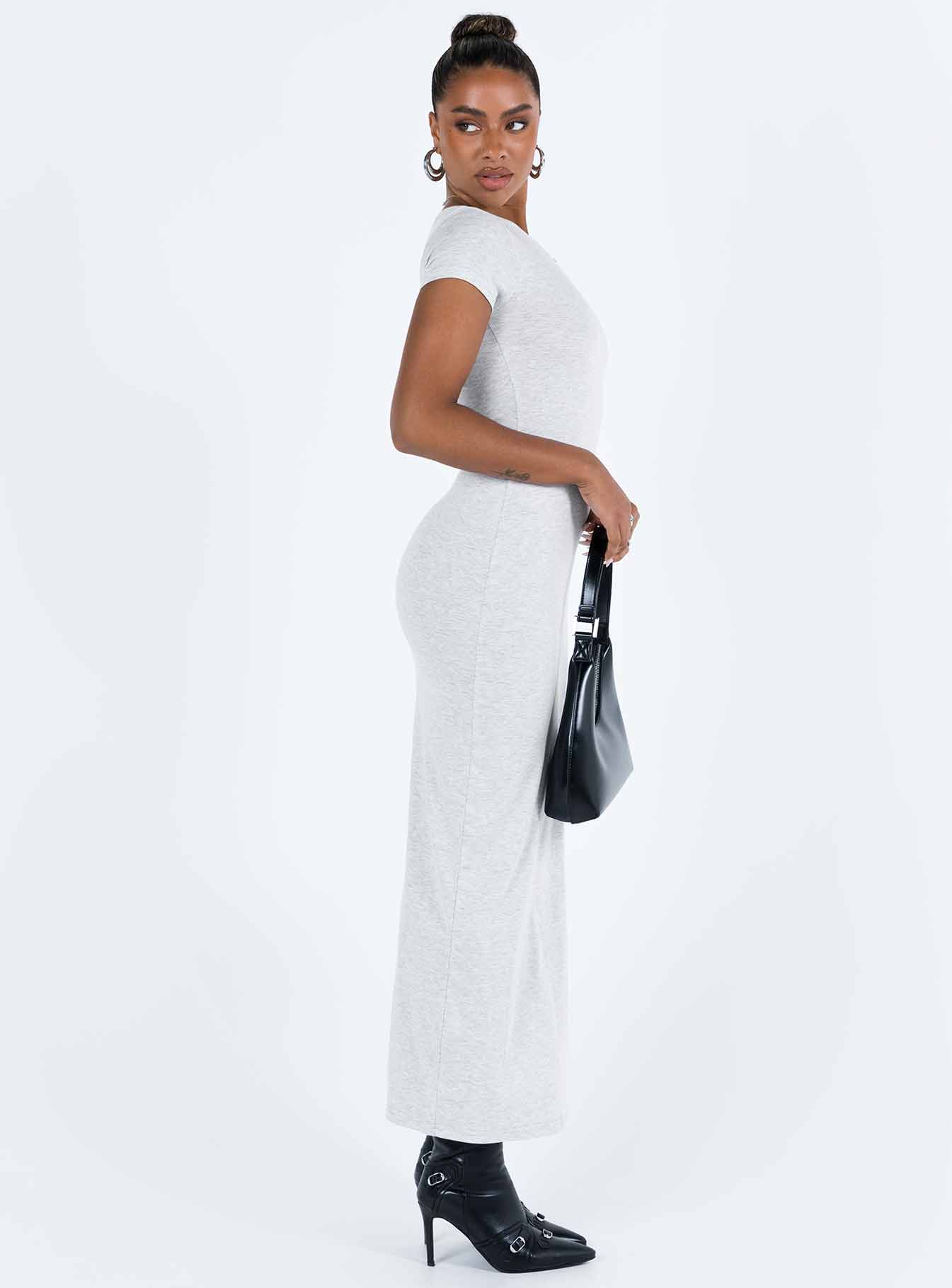 Lex Maxi Dress Grey - Image 5