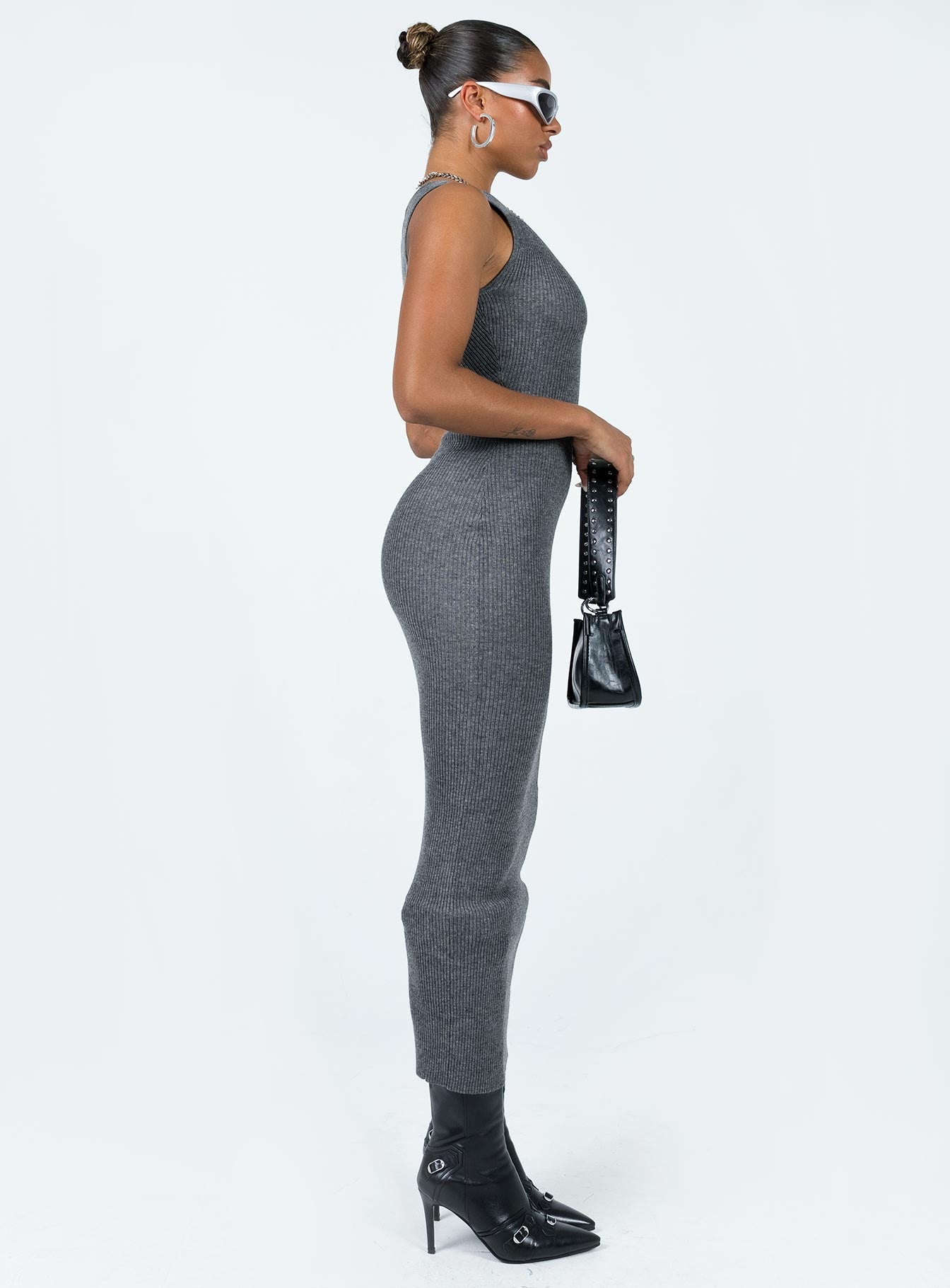 Hyda Midi Dress Slate - Image 3