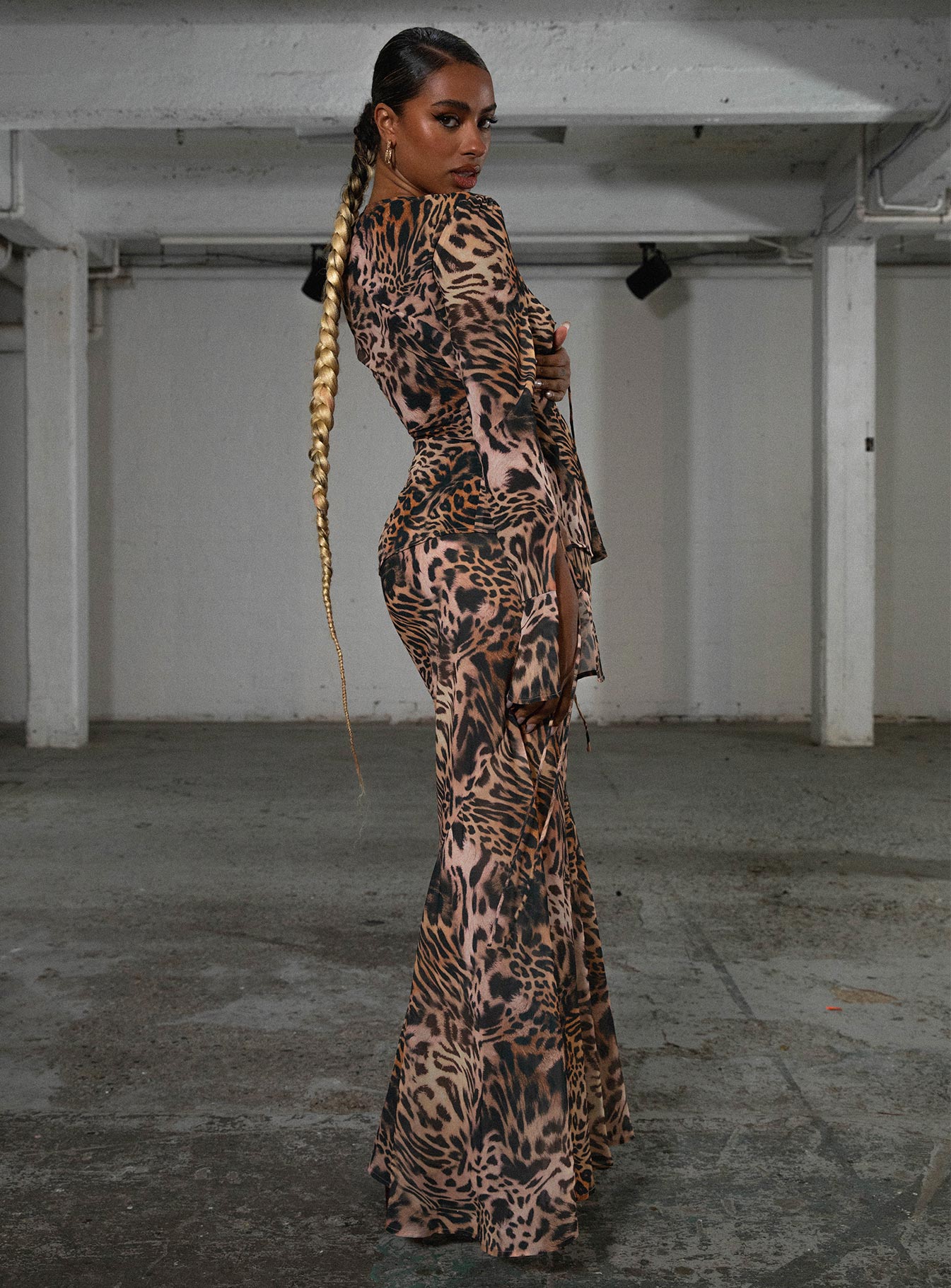 JGR & STN Martine Skirt Black / Brown - Image 3