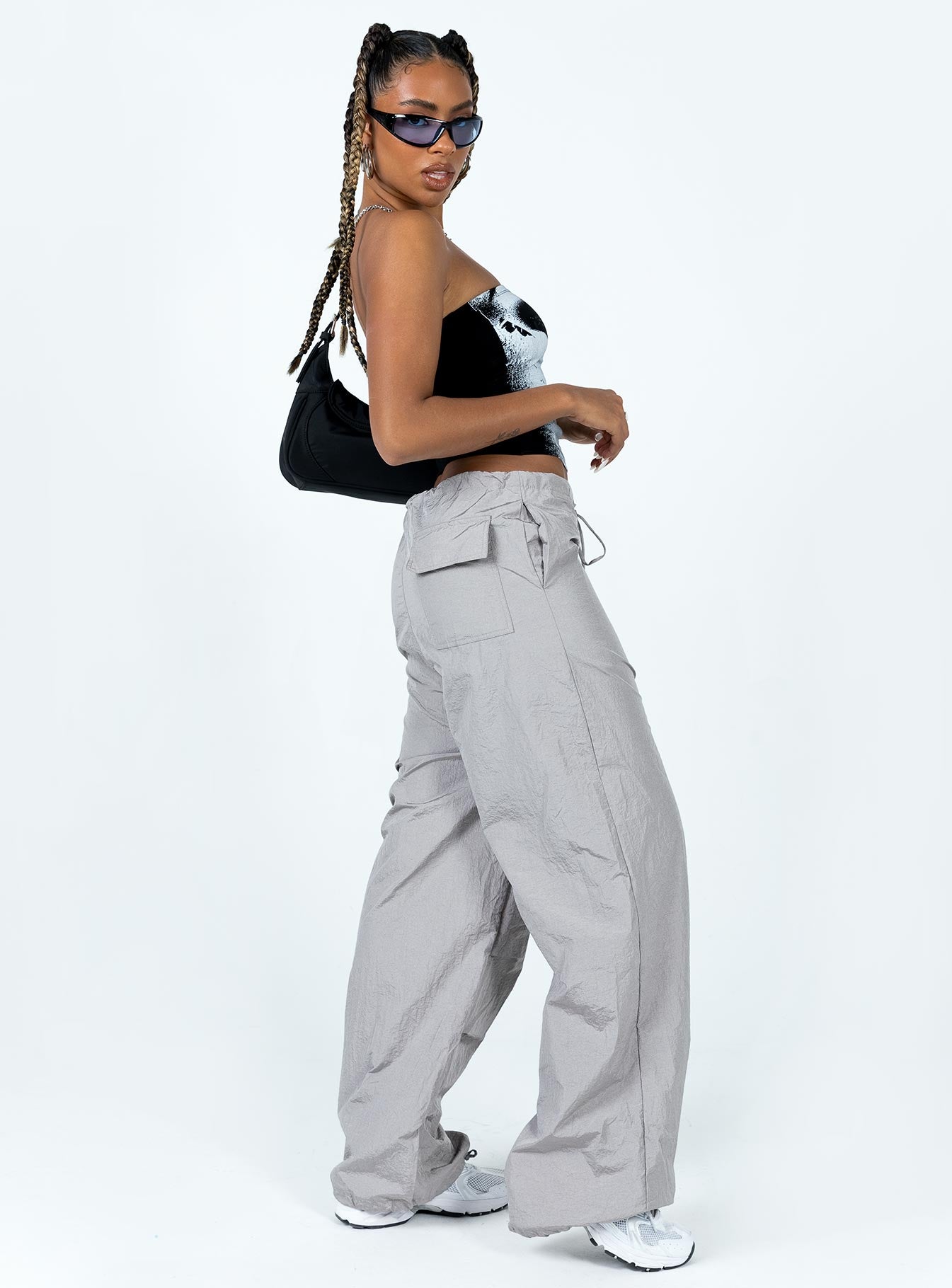 Austin Parachute Pants Grey - Image 4