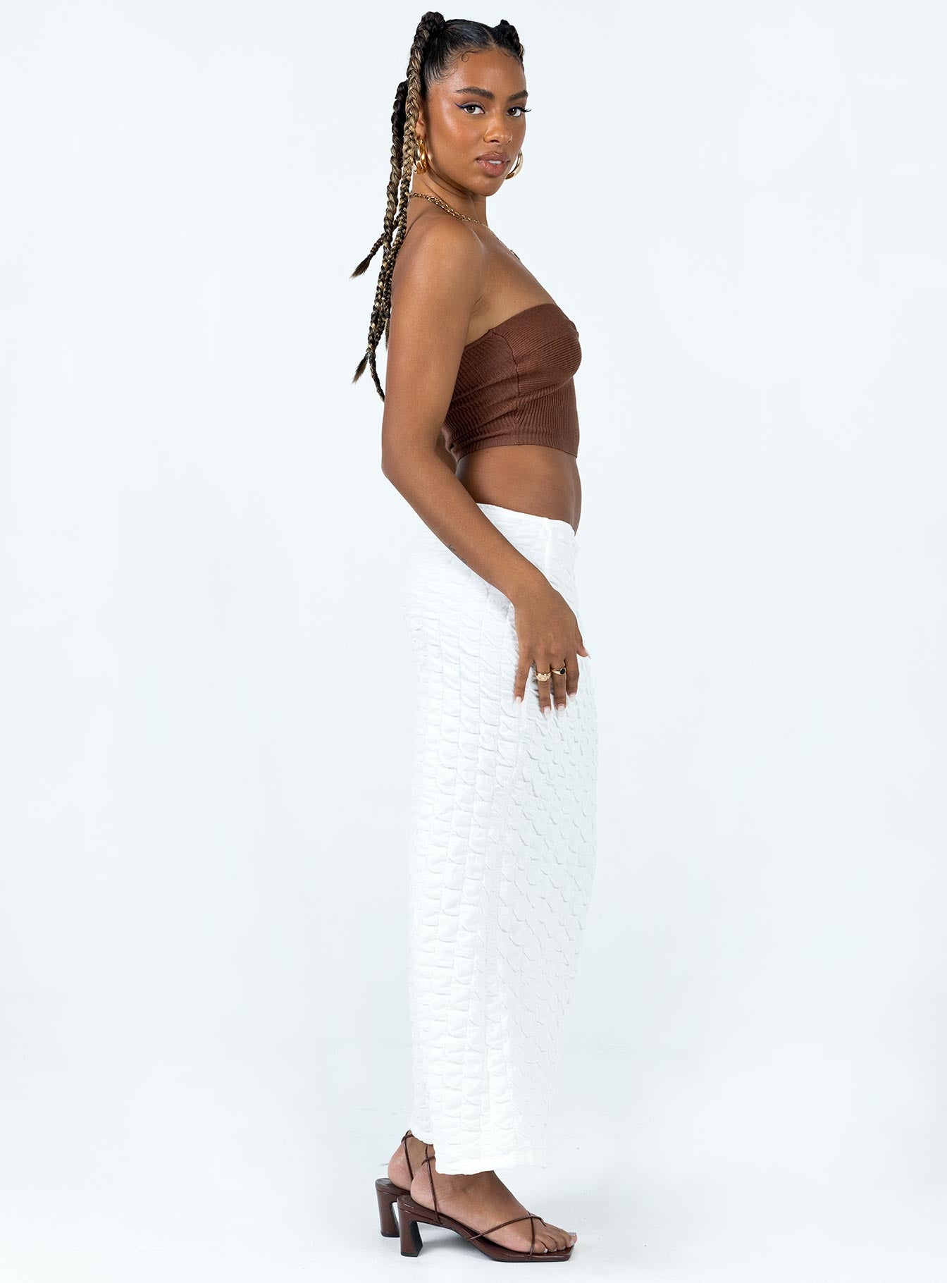 Corine Maxi Skirt White - Image 4
