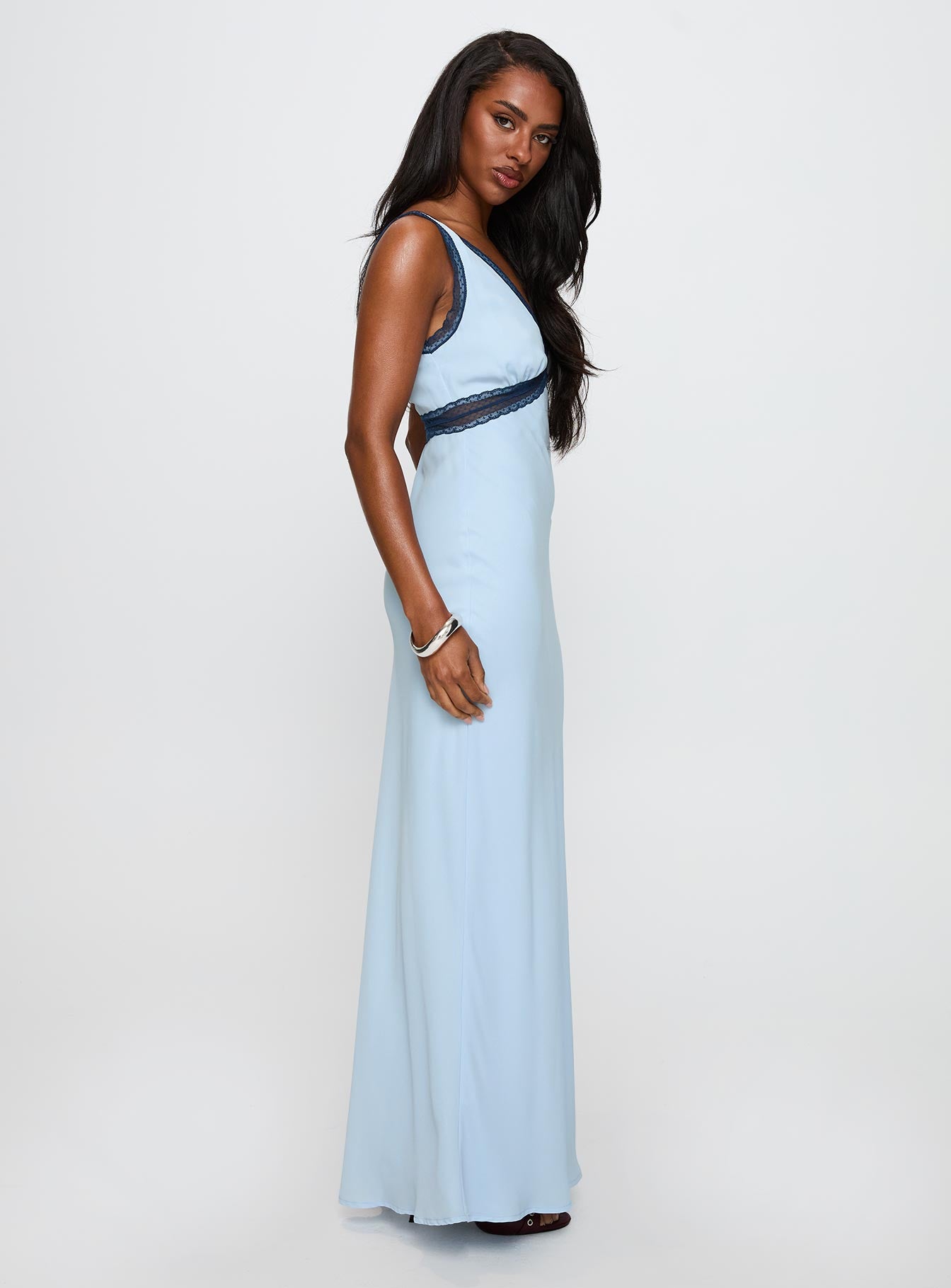 Maelene Maxi Dress Blue - Image 4