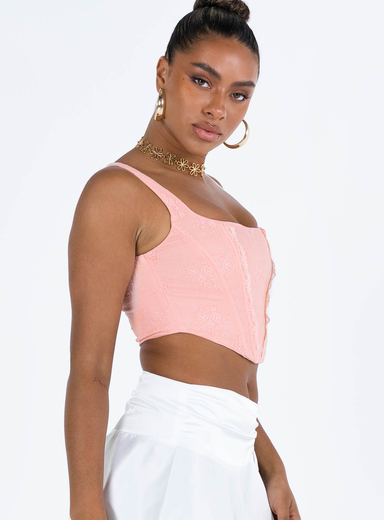 Eblin Corset Top Pink - Image 4