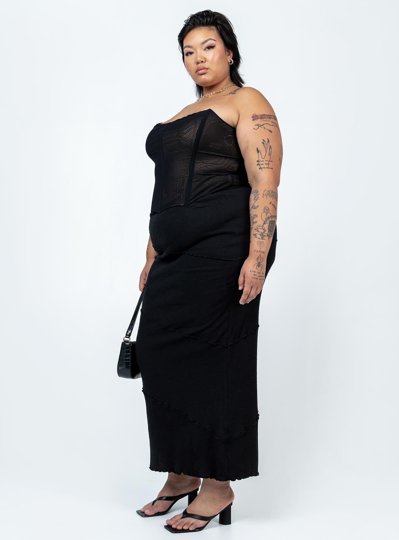 Oscar Maxi Skirt Black Curve - Image 4