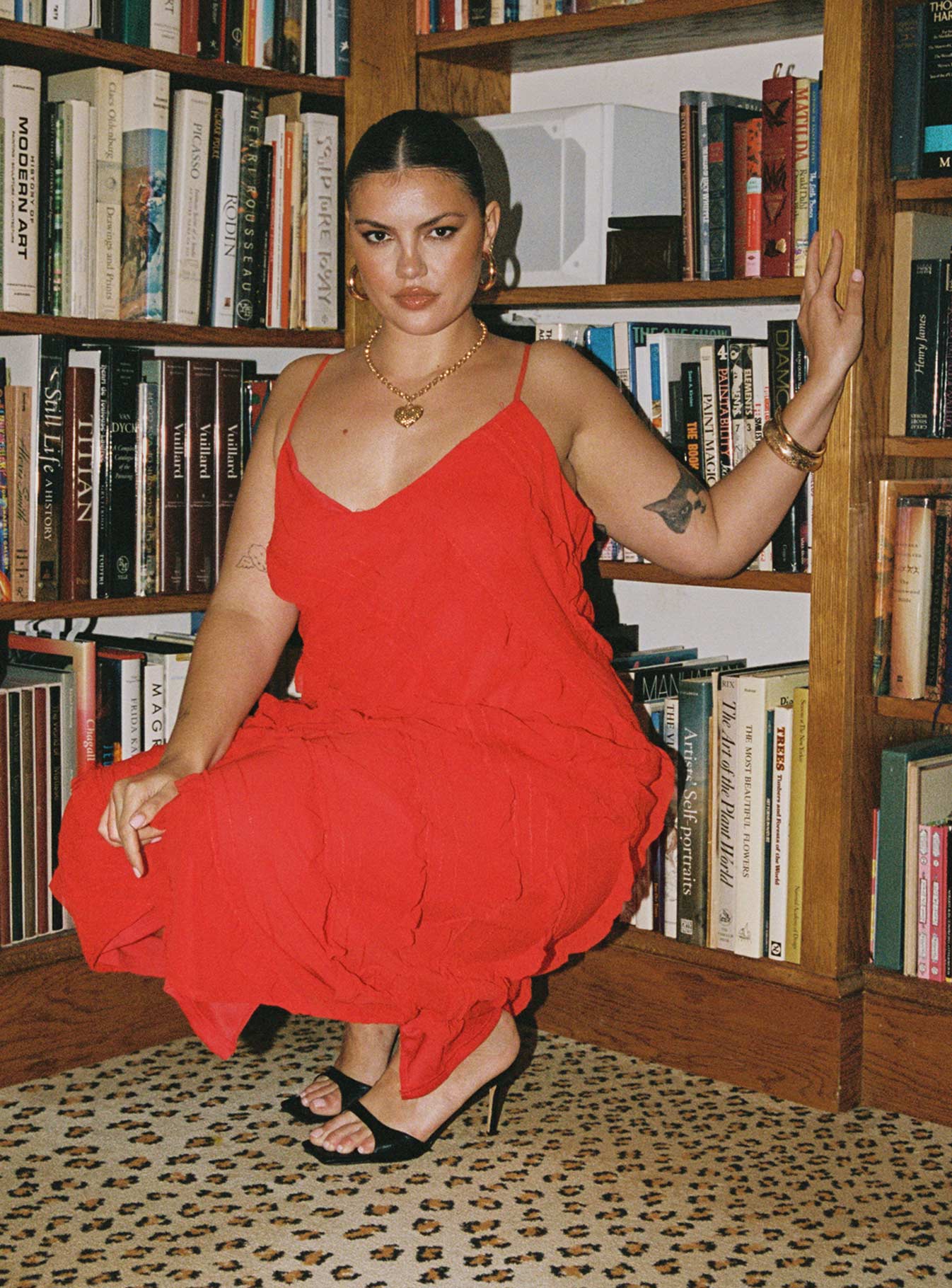 Lars Maxi Dress Red Curve - Image 3