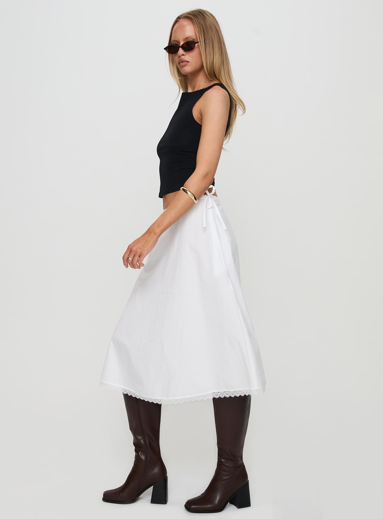 Taka Midi Skirt White - Image 4