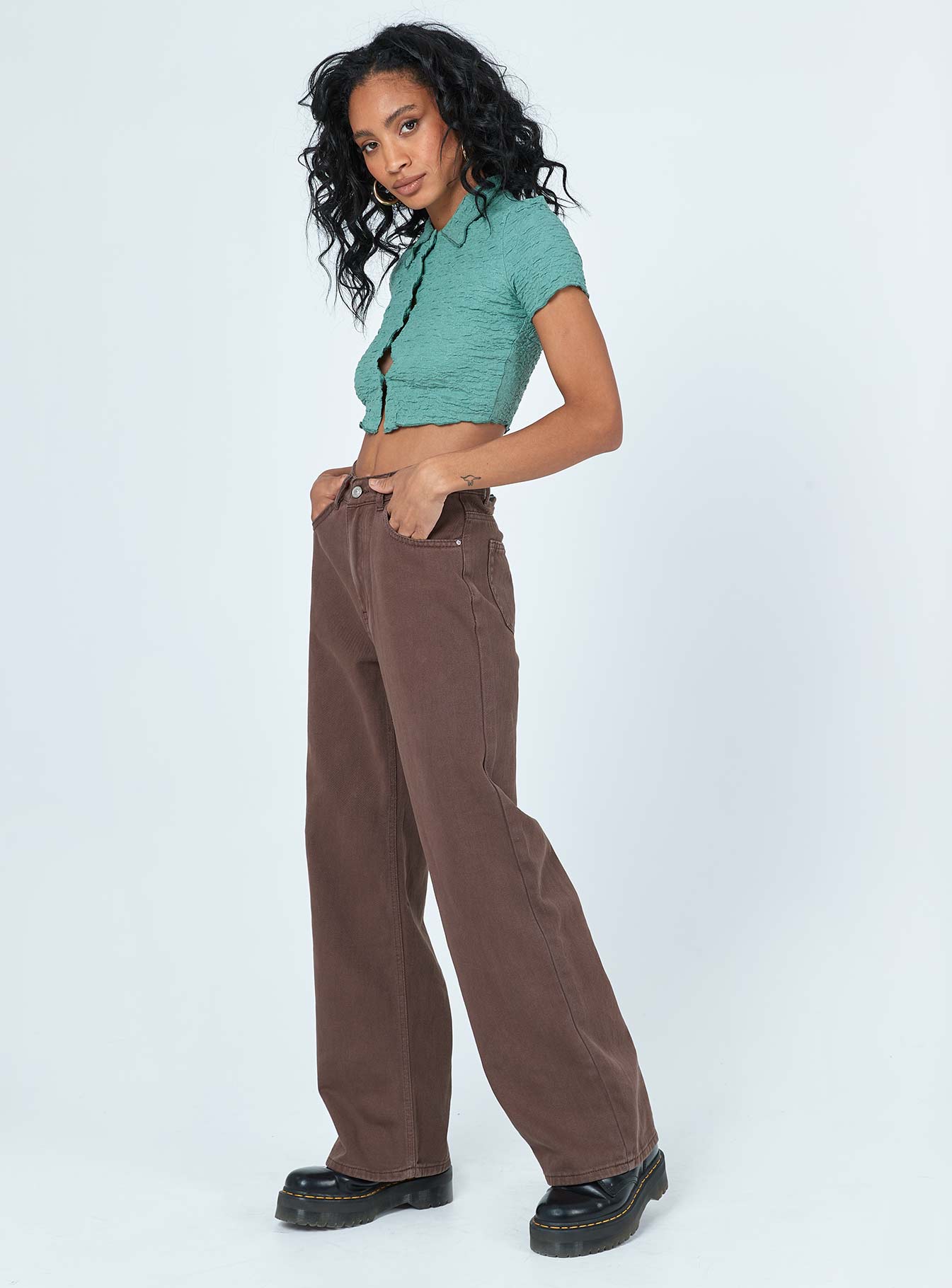 Denver Denim Jeans Brown - Image 4