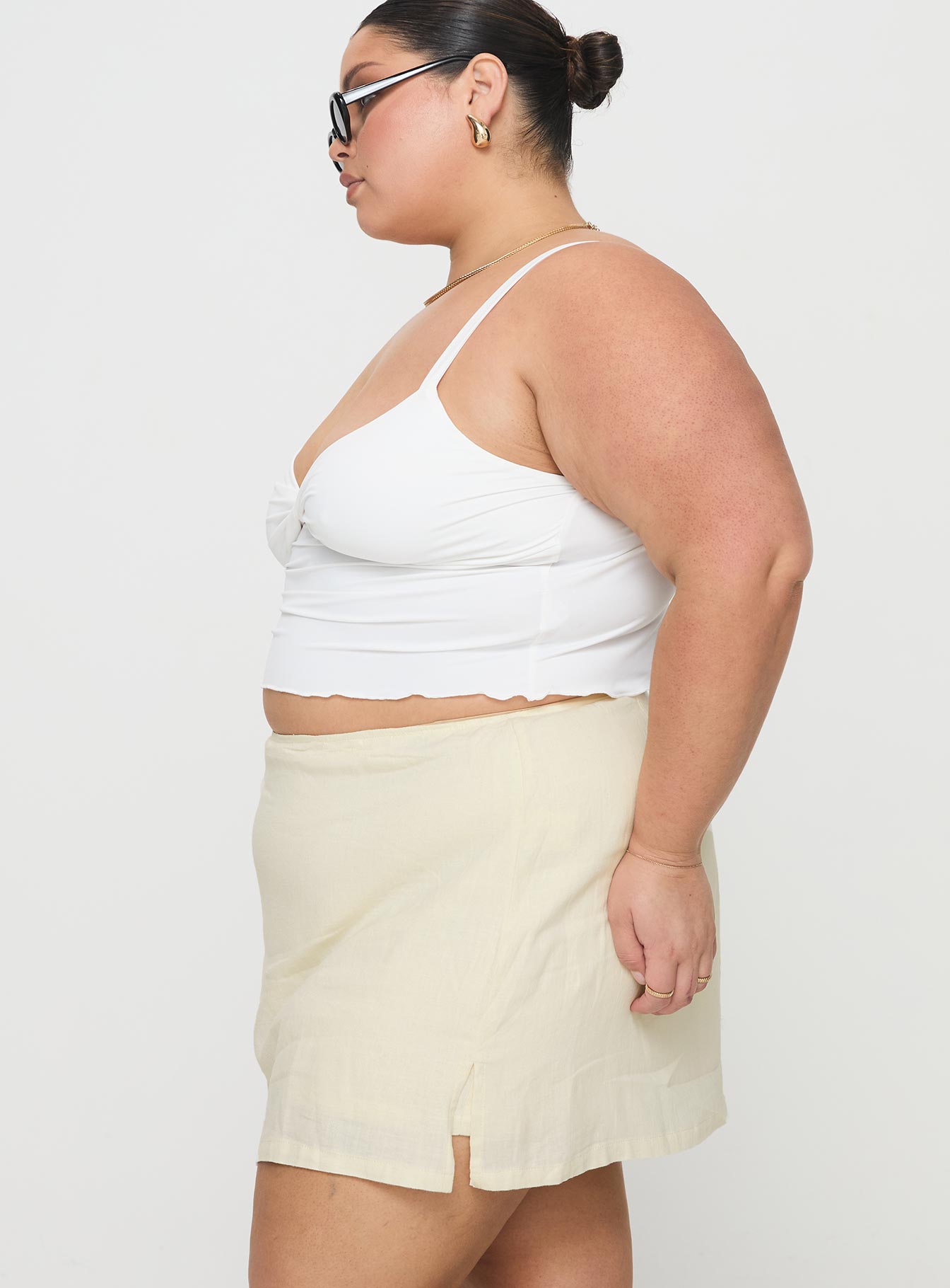 Gigi Skort Linen Cream Curve - Image 4