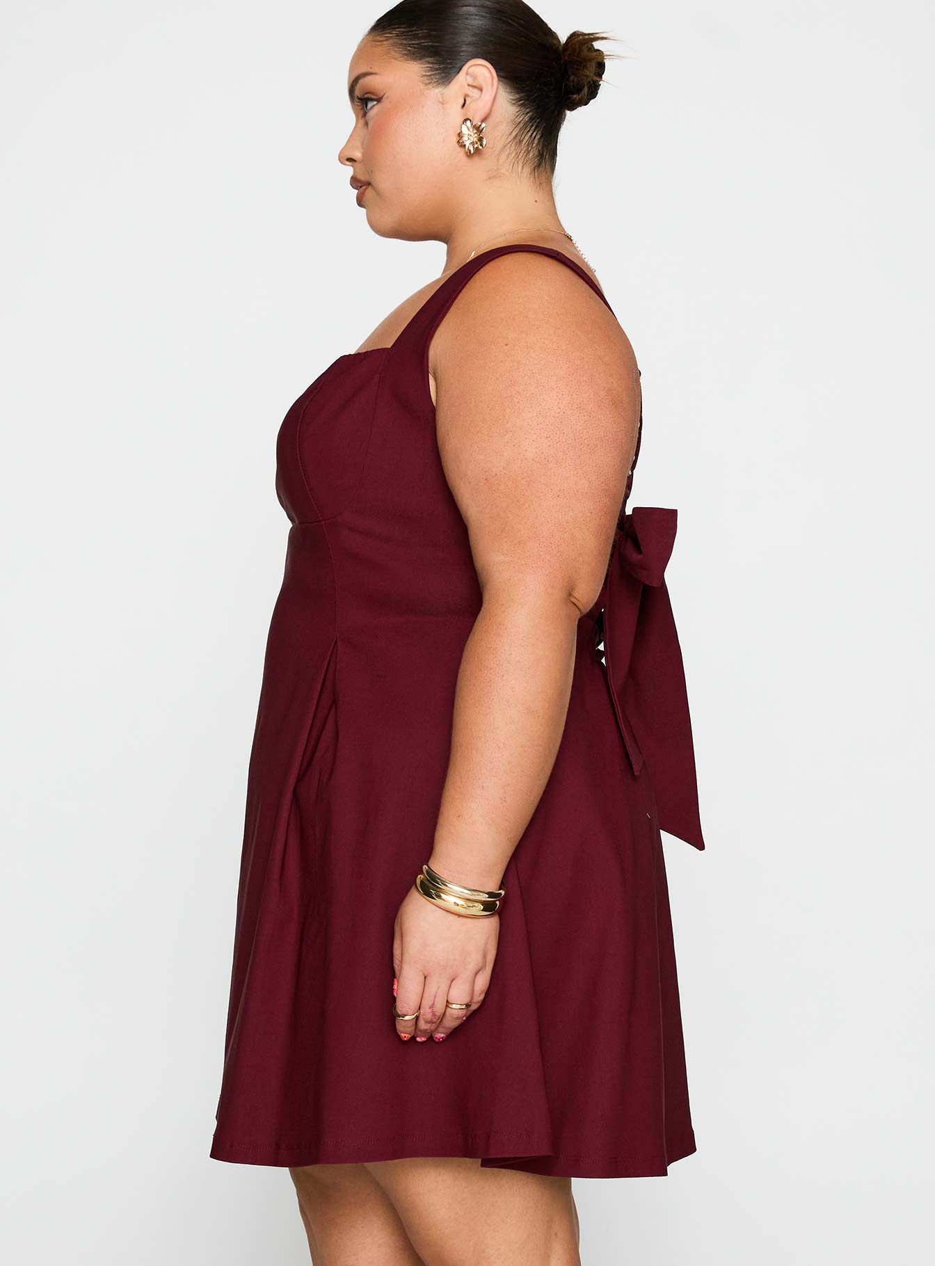 Xanthus Mini Dress Red Curve - Image 3