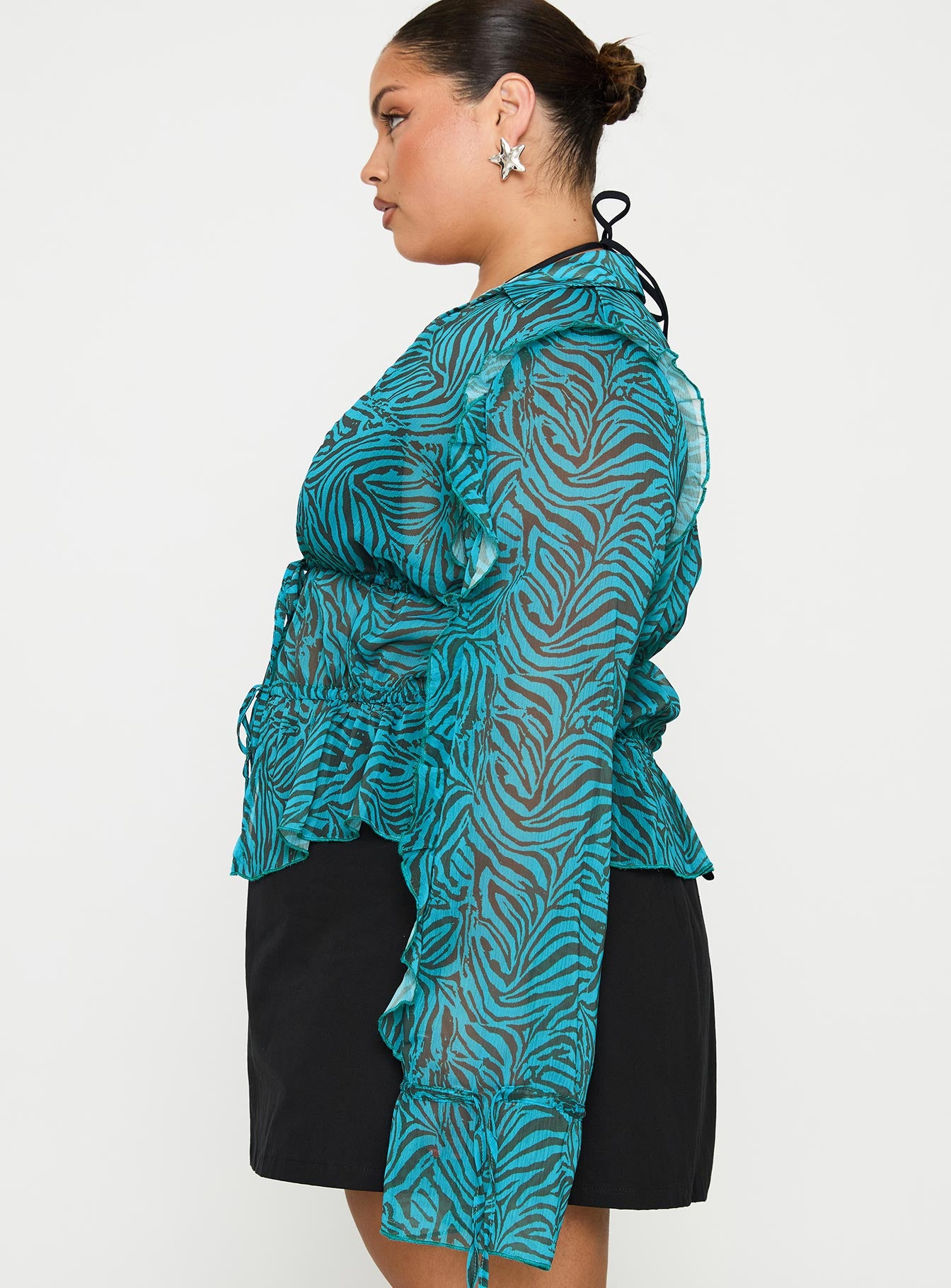 Holidaze Long Sleeve Top Zebra Curve - Image 4