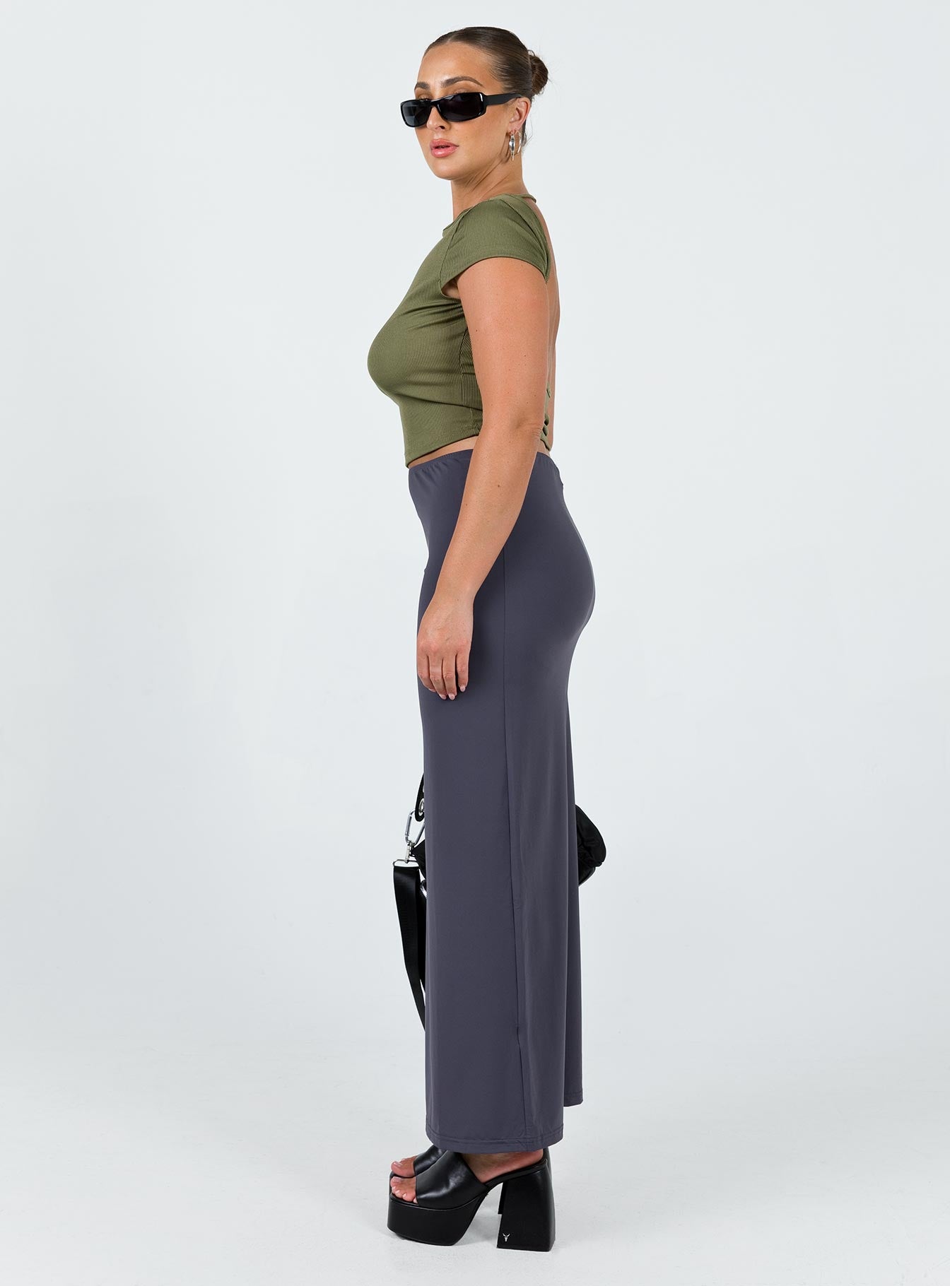 Chipla Maxi Skirt Slate - Image 4