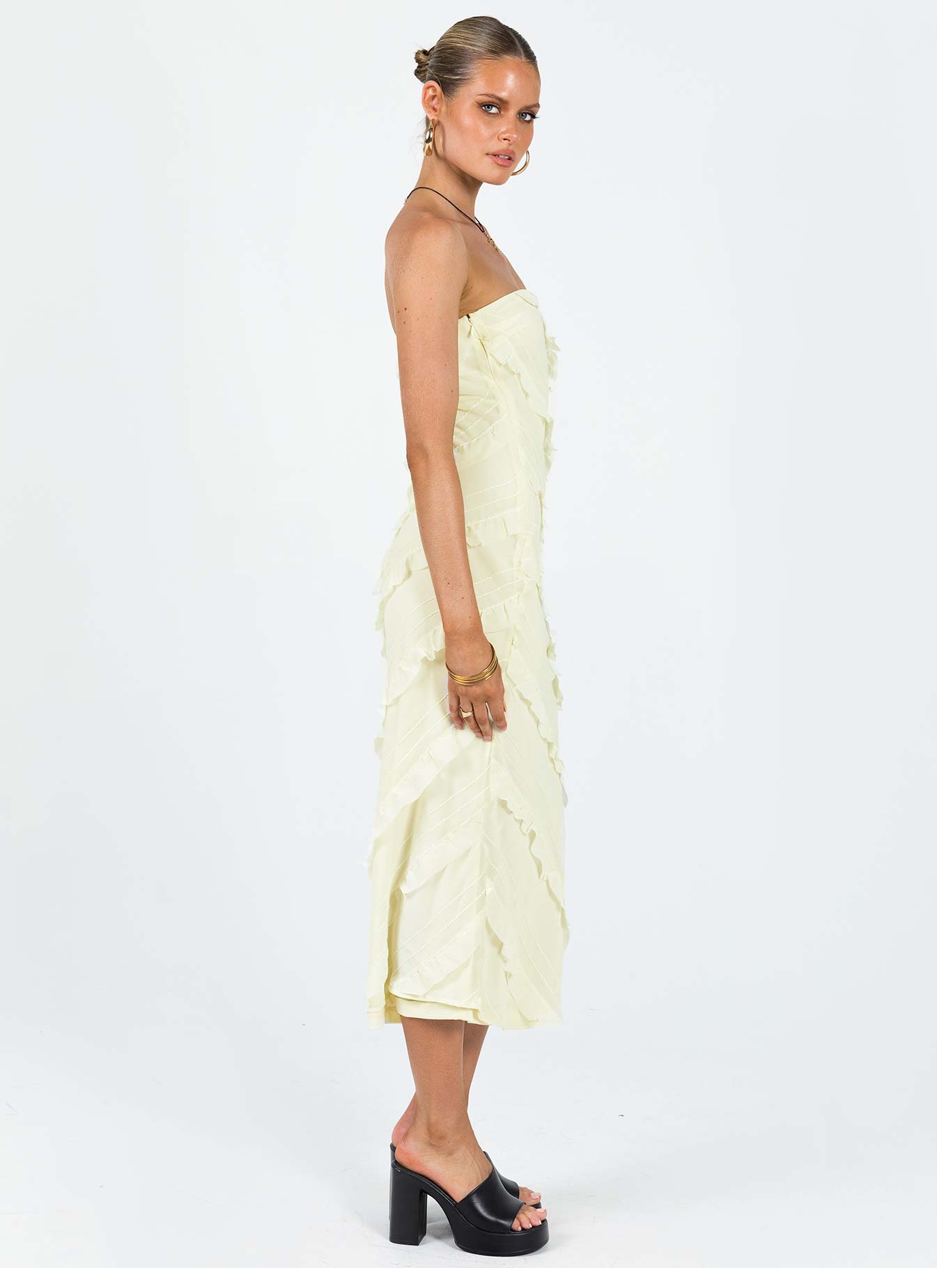 Baylie Maxi Dress Yellow - Image 4