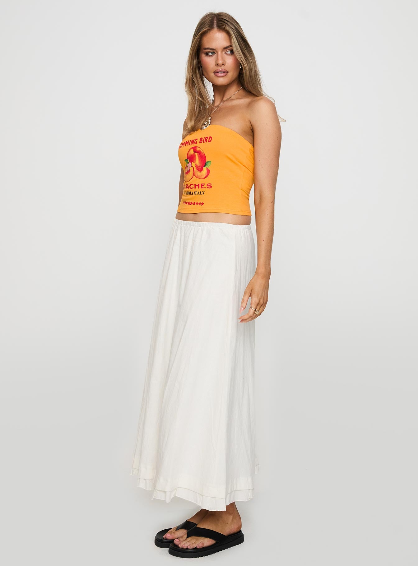 Empress Of Love Maxi Skirt White - Image 4