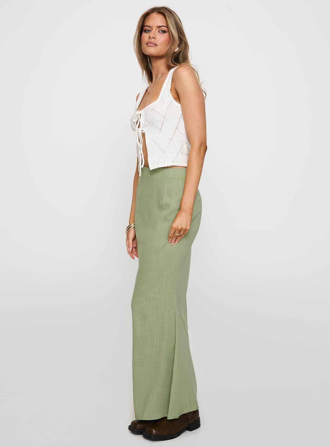 Sophia Maxi Skirt Green - Image 4