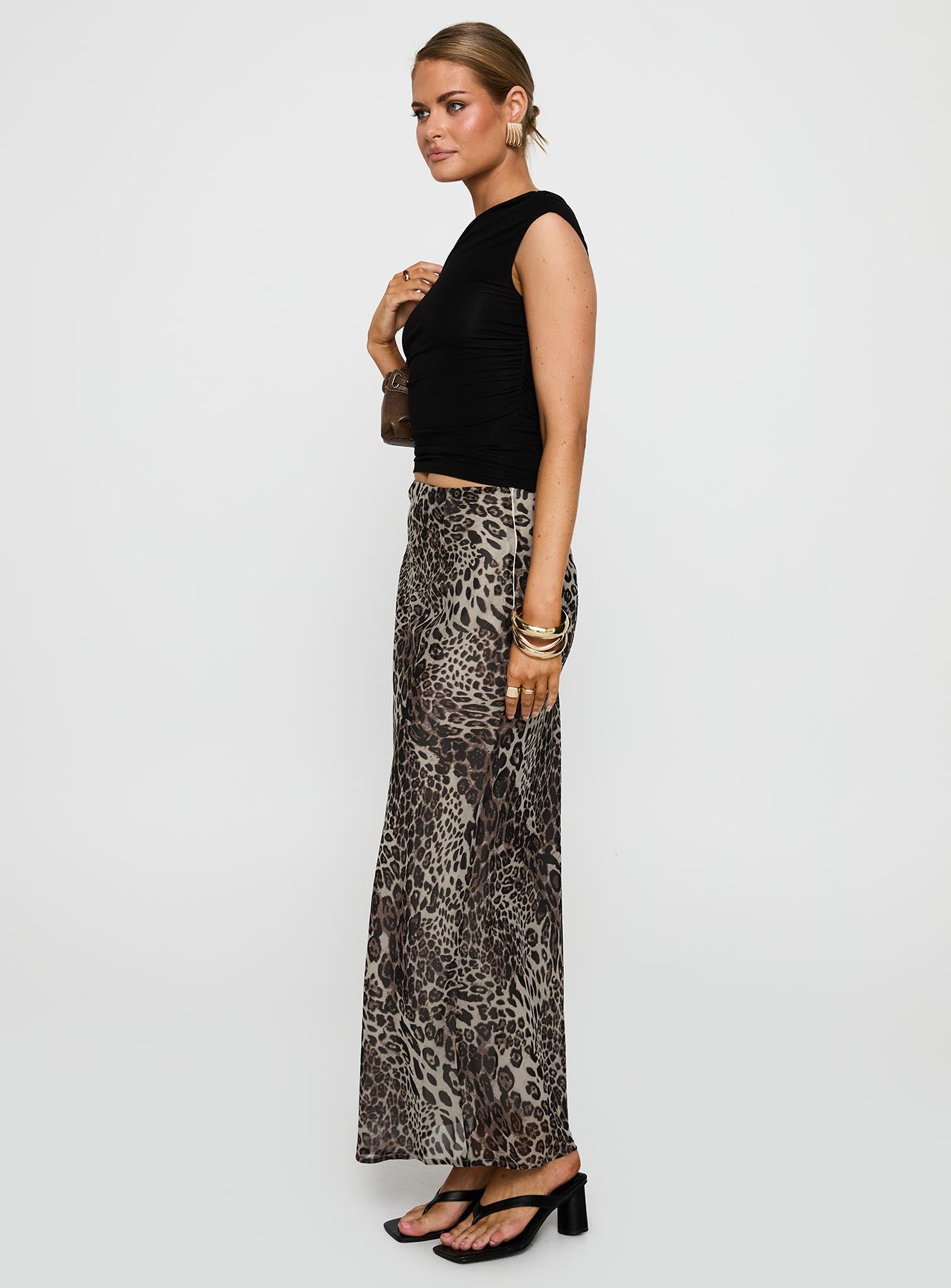 Manda Maxi Skirt Leopard - Image 4