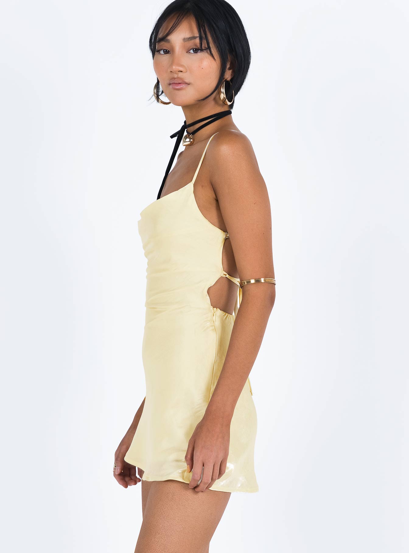 Celena Mini Dress Yellow - Image 4