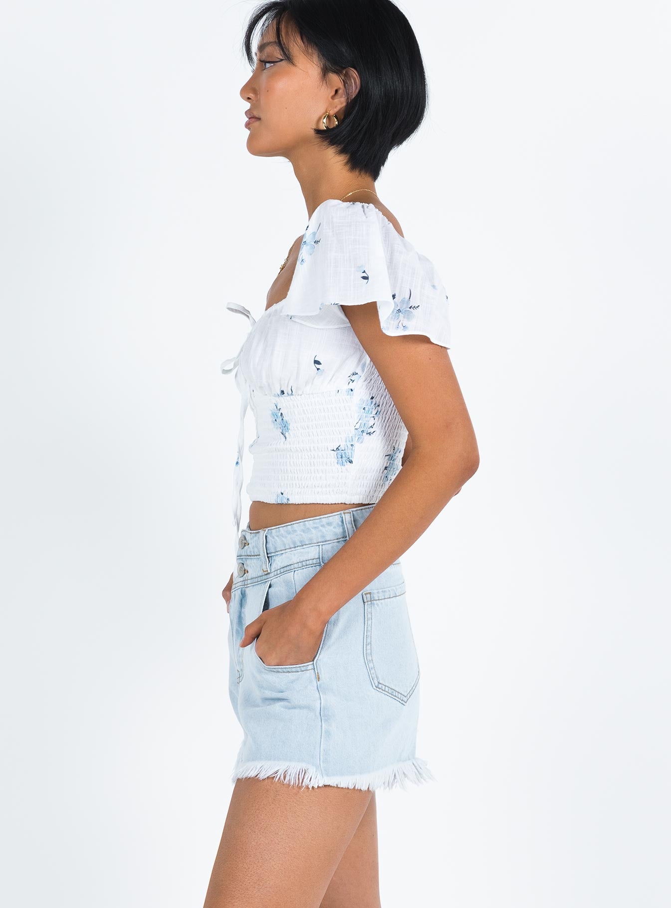 Doughty Shorts Light Wash Denim - Image 4