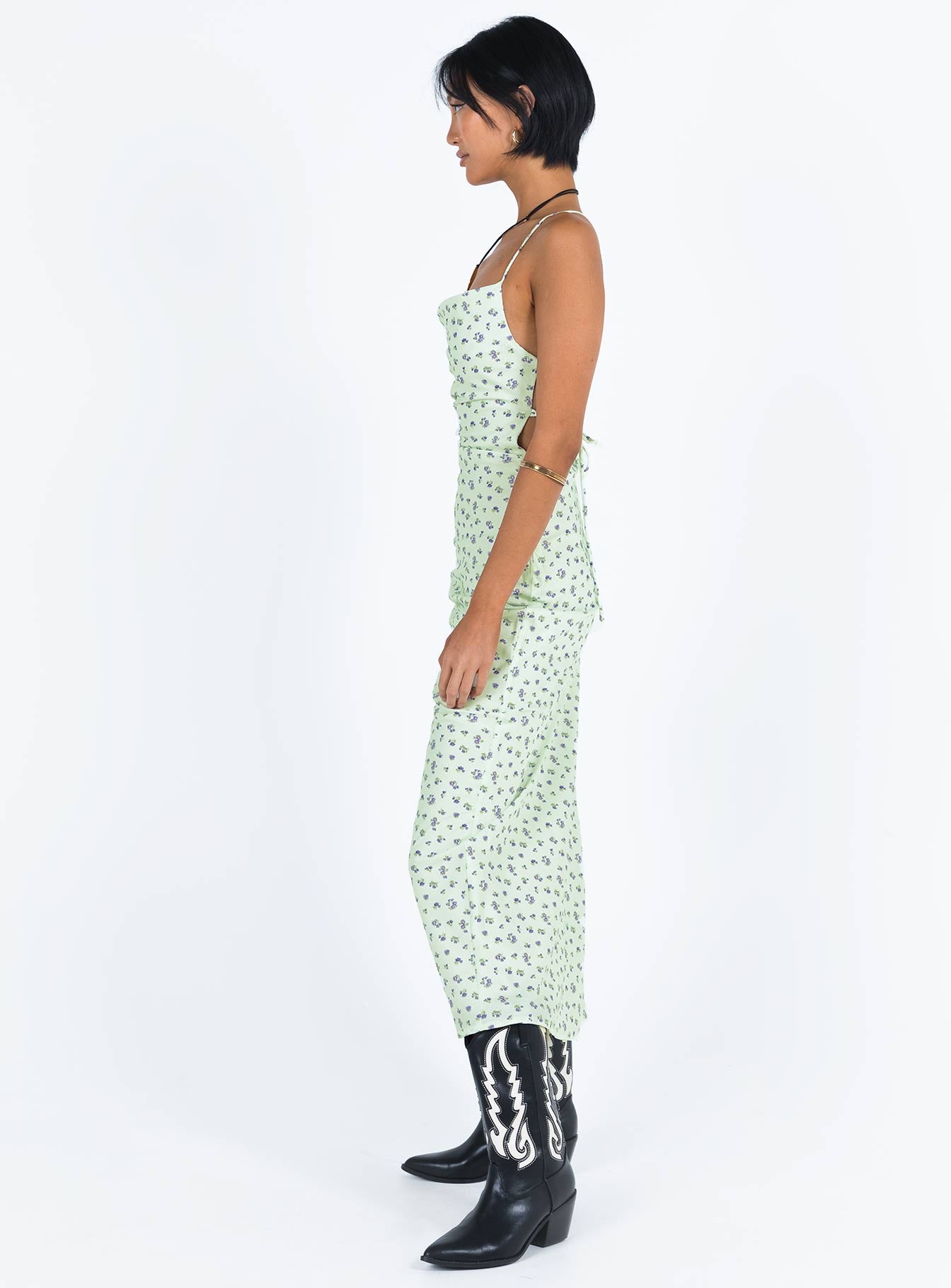 Malabar Maxi Dress Mint / Floral - Image 4