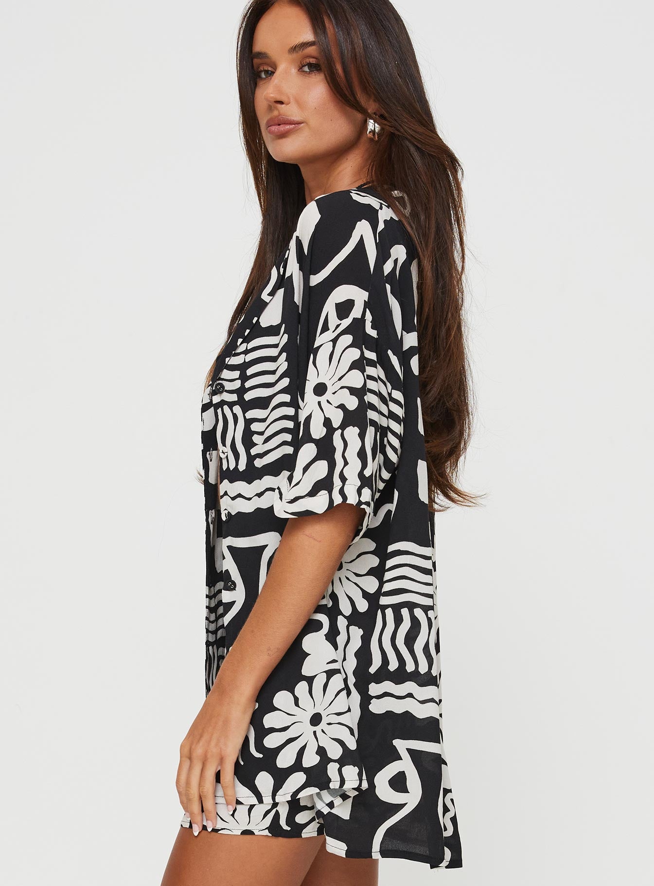 Caraliia Shirt Black / Cream - Image 4