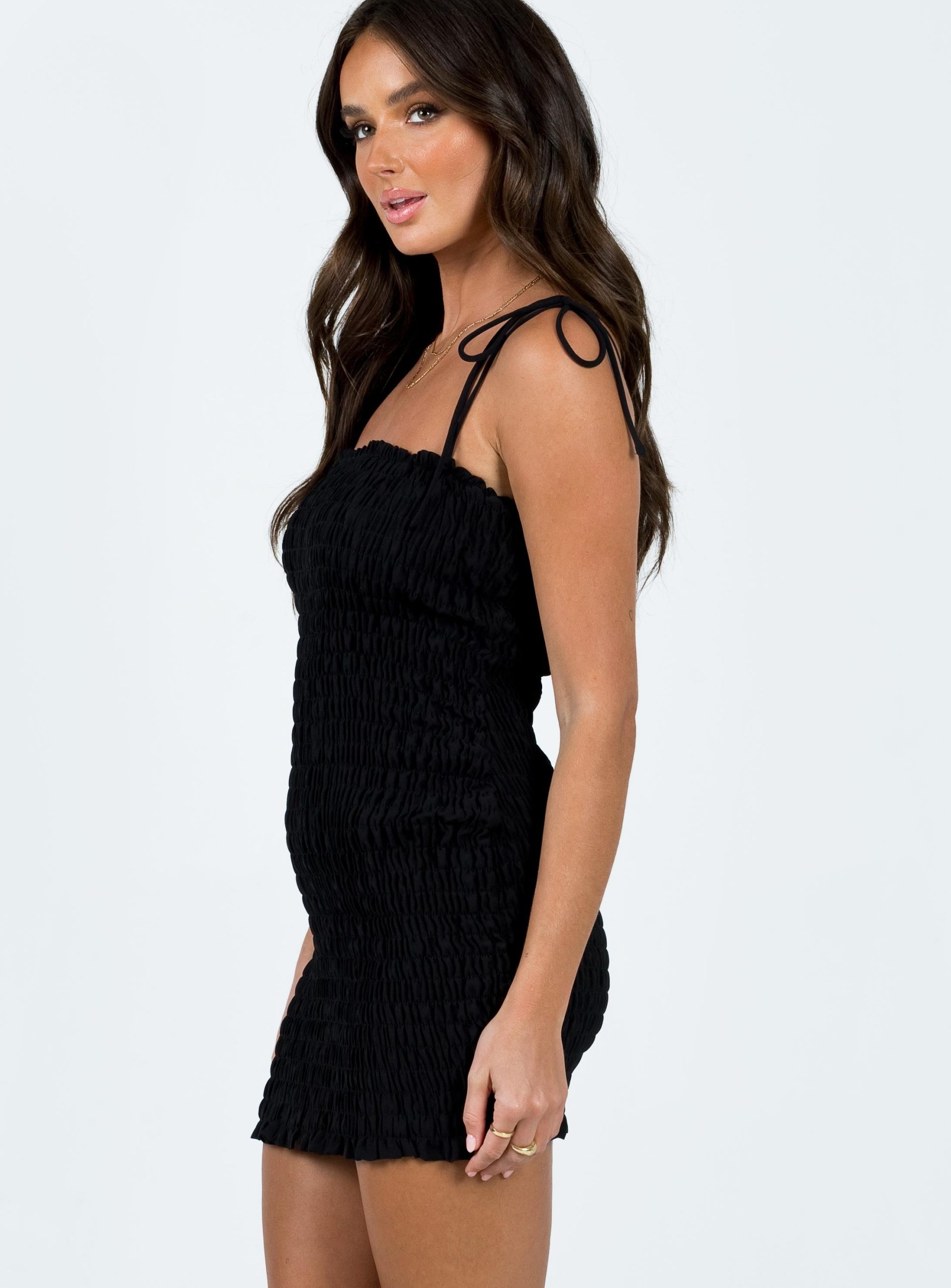 Sherry Mini Dress Black - Image 4