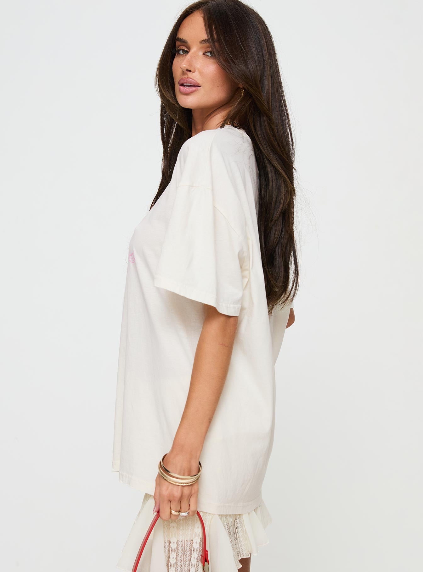 All My Love Bow Tee White - Image 4