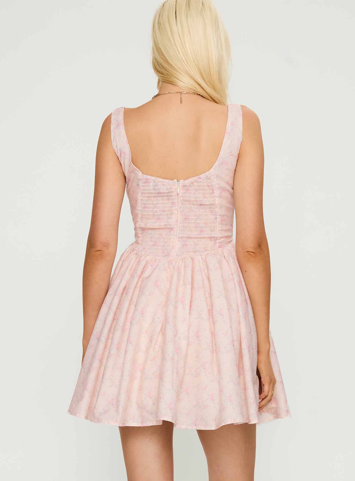 Bridgitte Corset Mini Dress Floral - Image 5