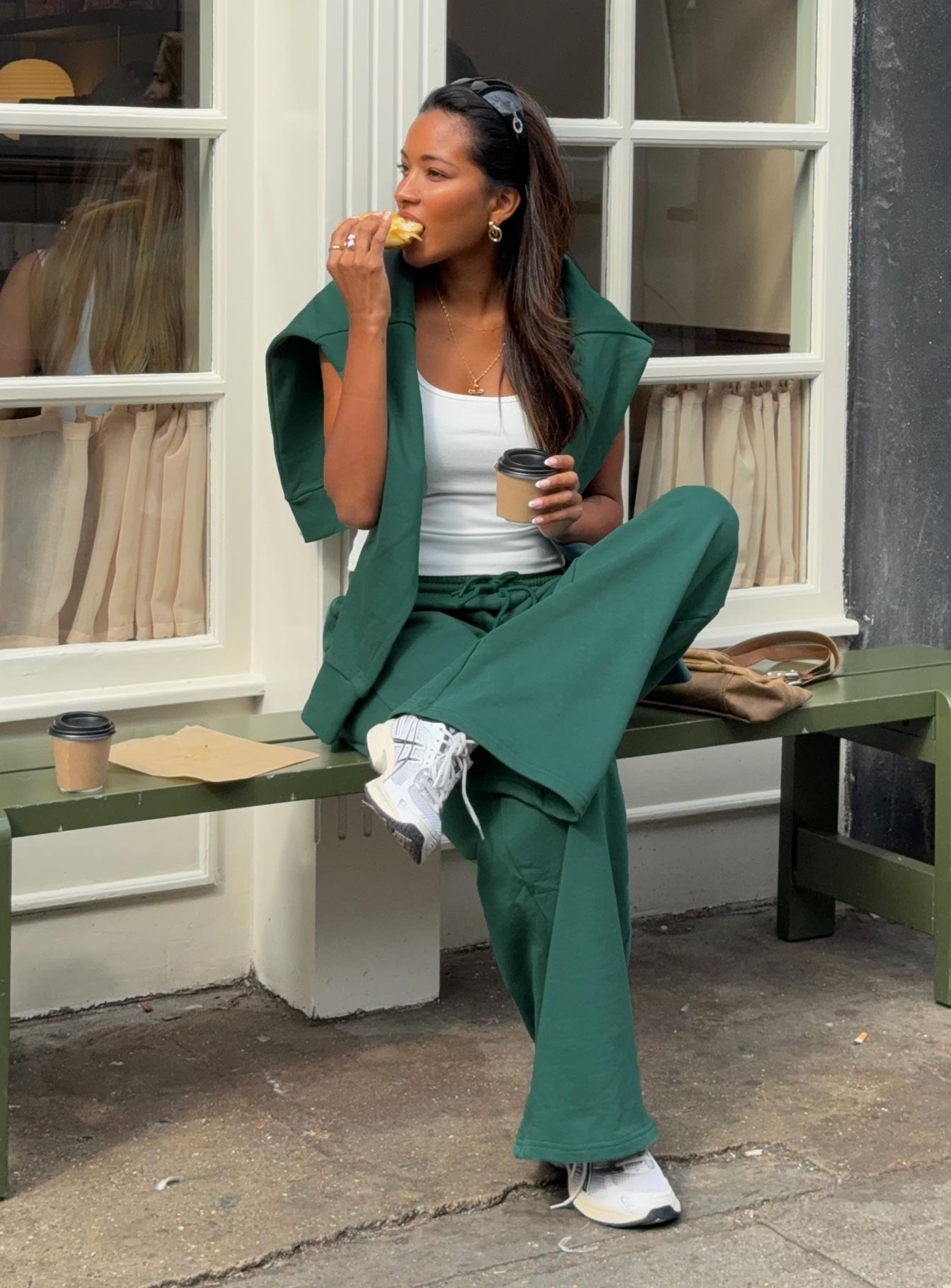 All Day Straight Leg Sweatpants Green - Image 4