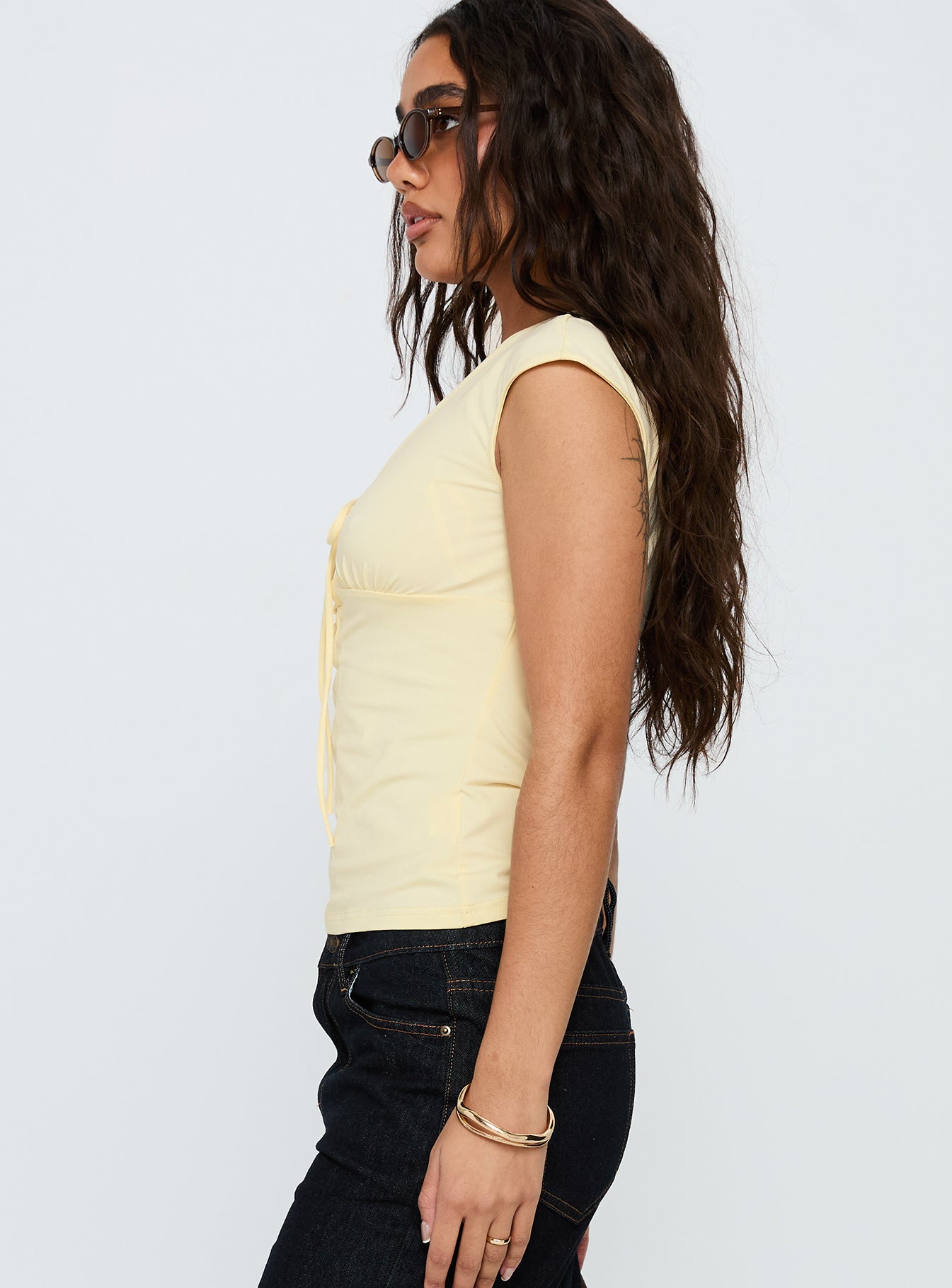 Glide Tie Up Top Butter - Image 3