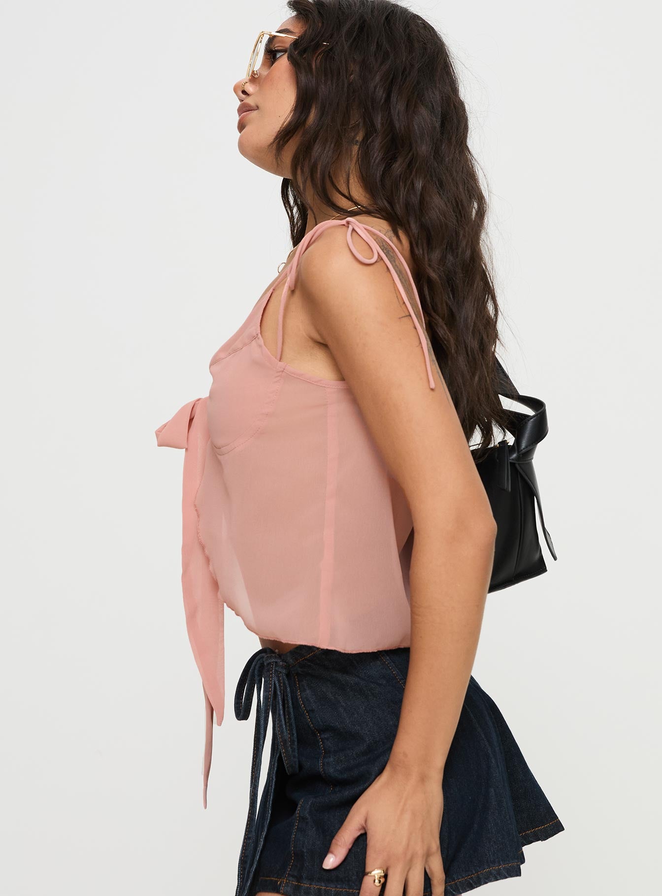 Rica Bow Top Pink - Image 3