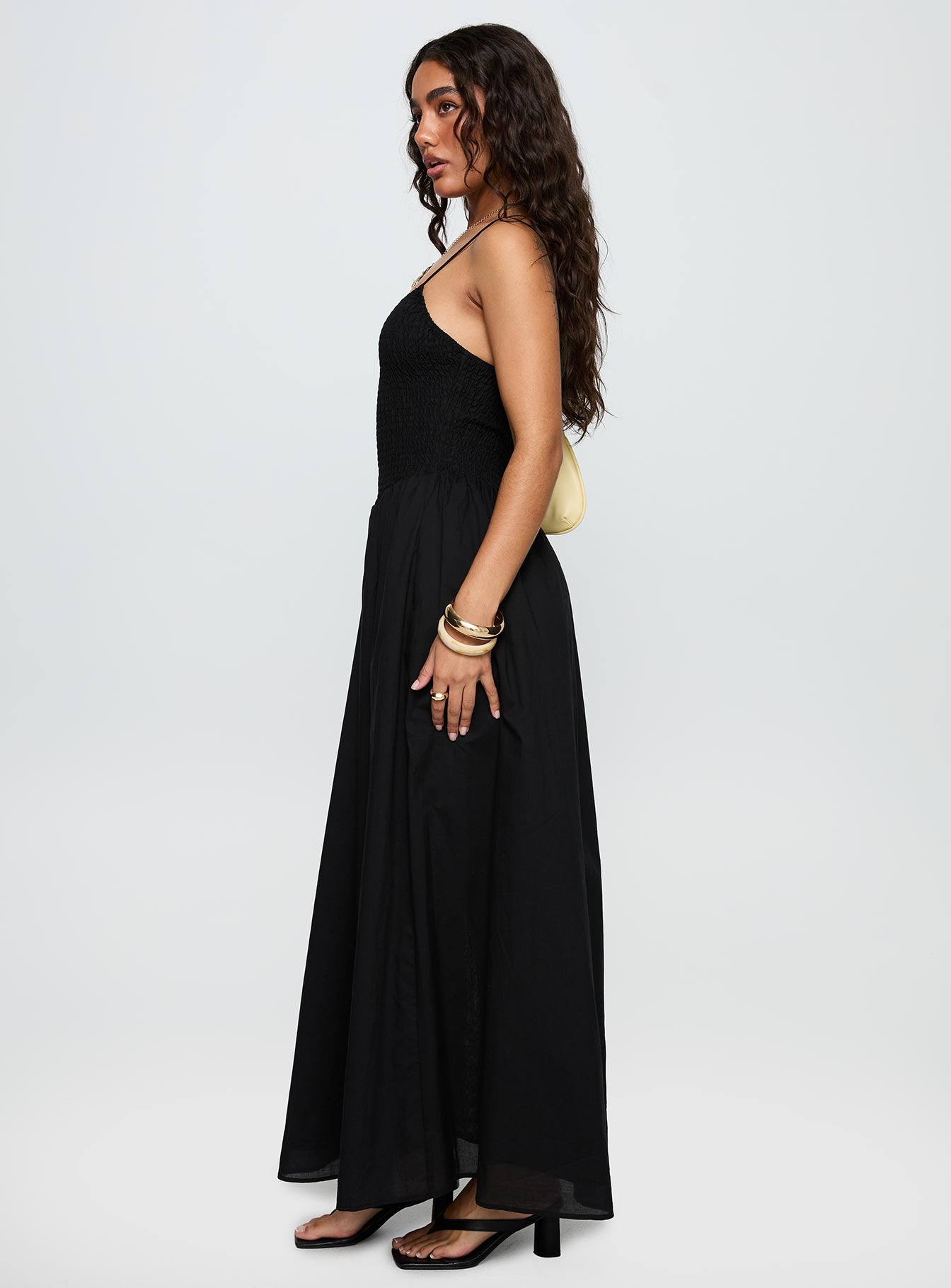 Carys Maxi Dress Black - Image 3