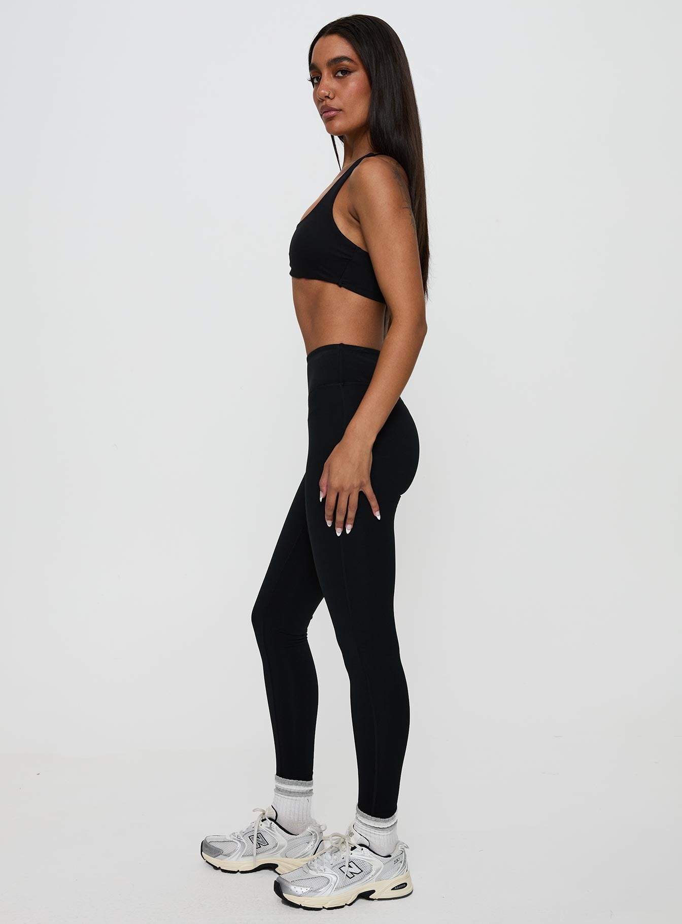 Dellah Ruched Back Leggings Black - Image 4