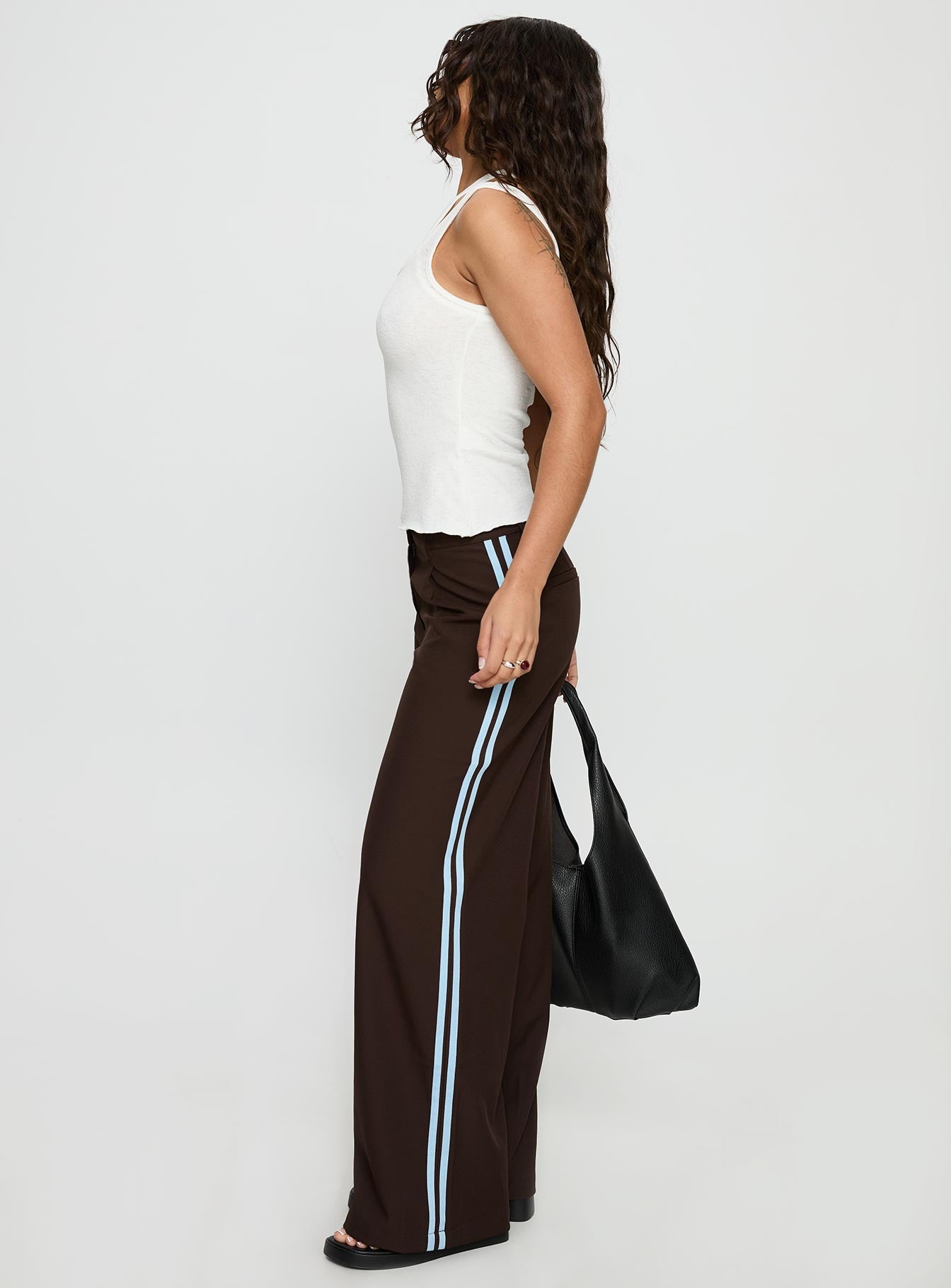 Wendi Tipping Suit Pant Brown / Blue - Image 4