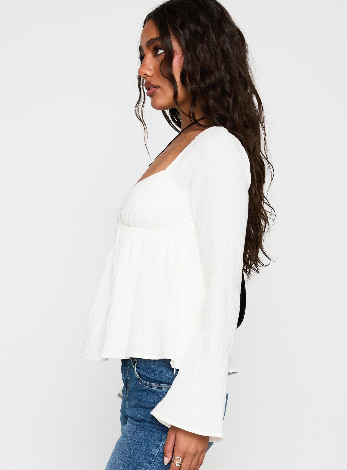 Khalea Long Sleeve Top White - Image 4
