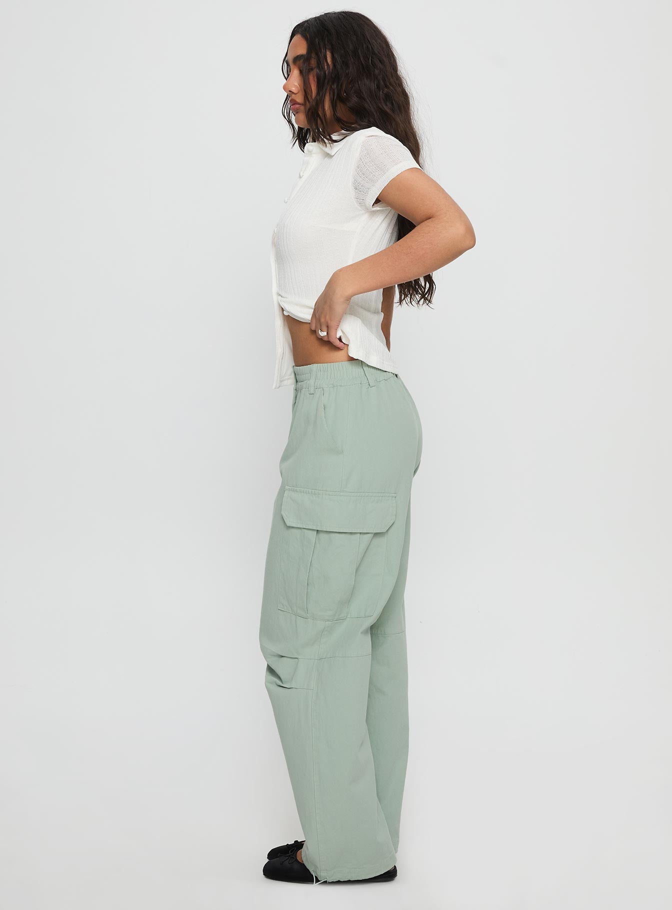 Elanthea Cargo Pants Green - Image 3