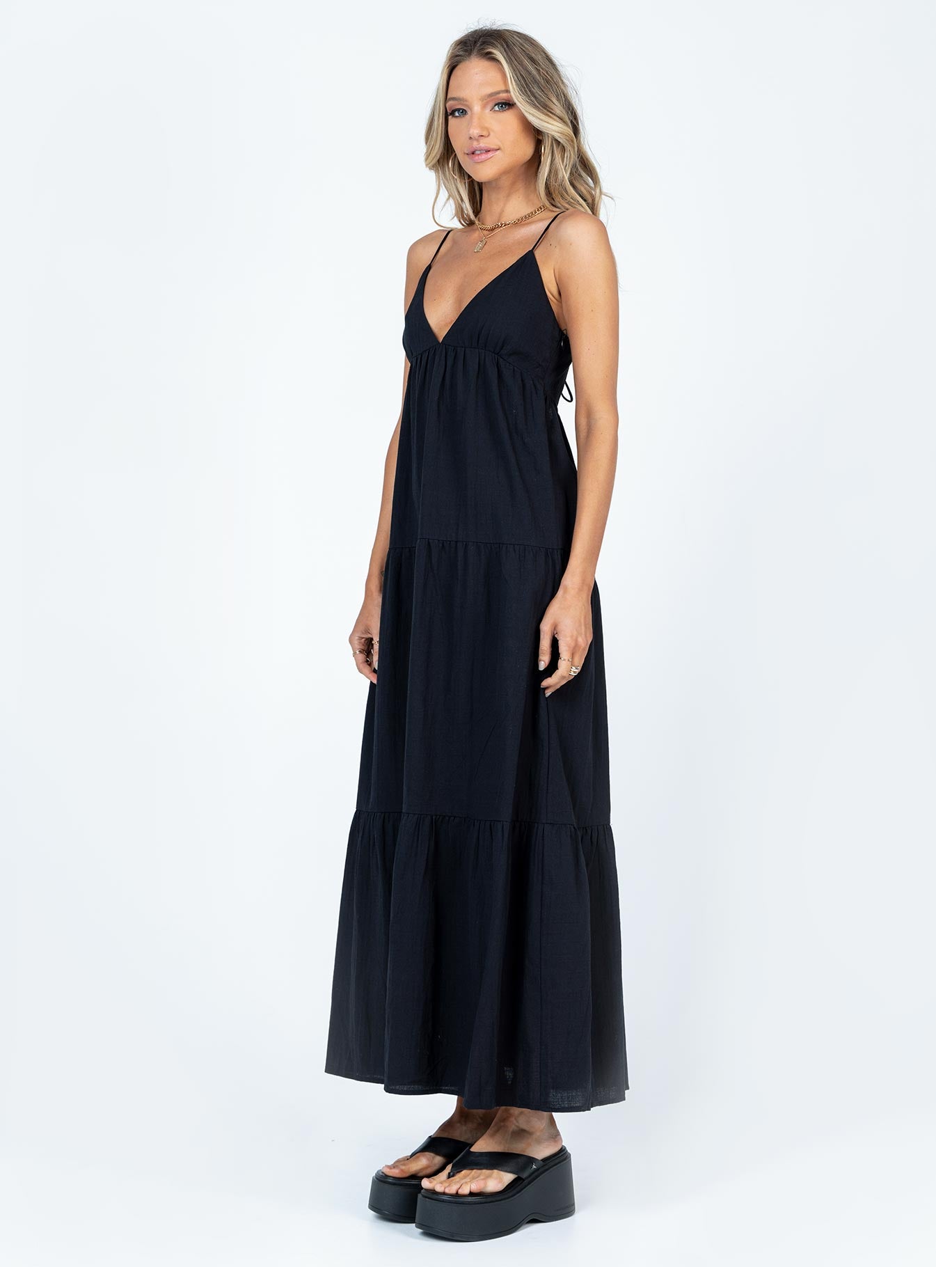 Chelsea Maxi Dress Black - Image 3