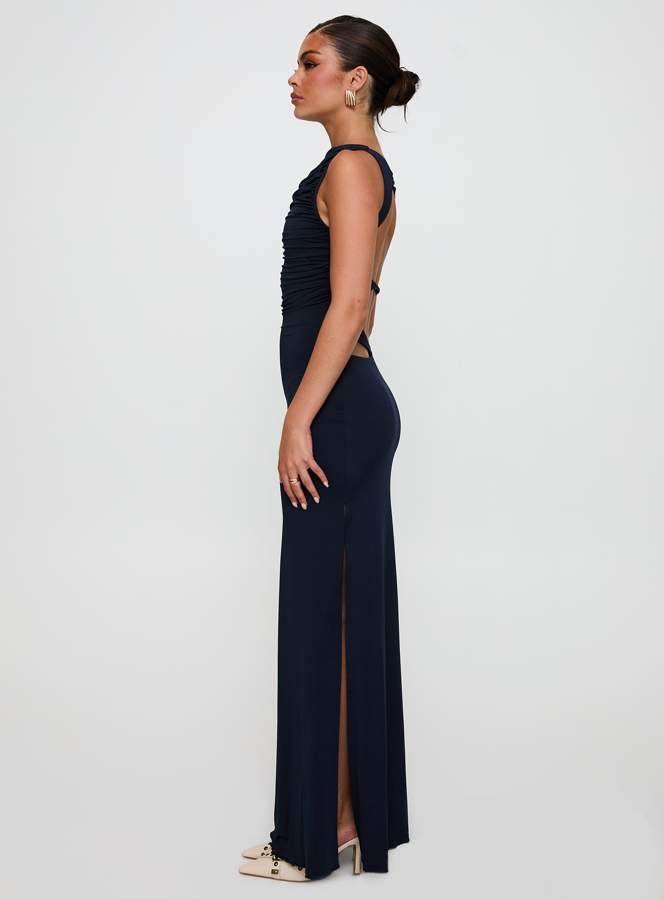 Undeniable Cut Out Maxi Dress Navy - Image 4