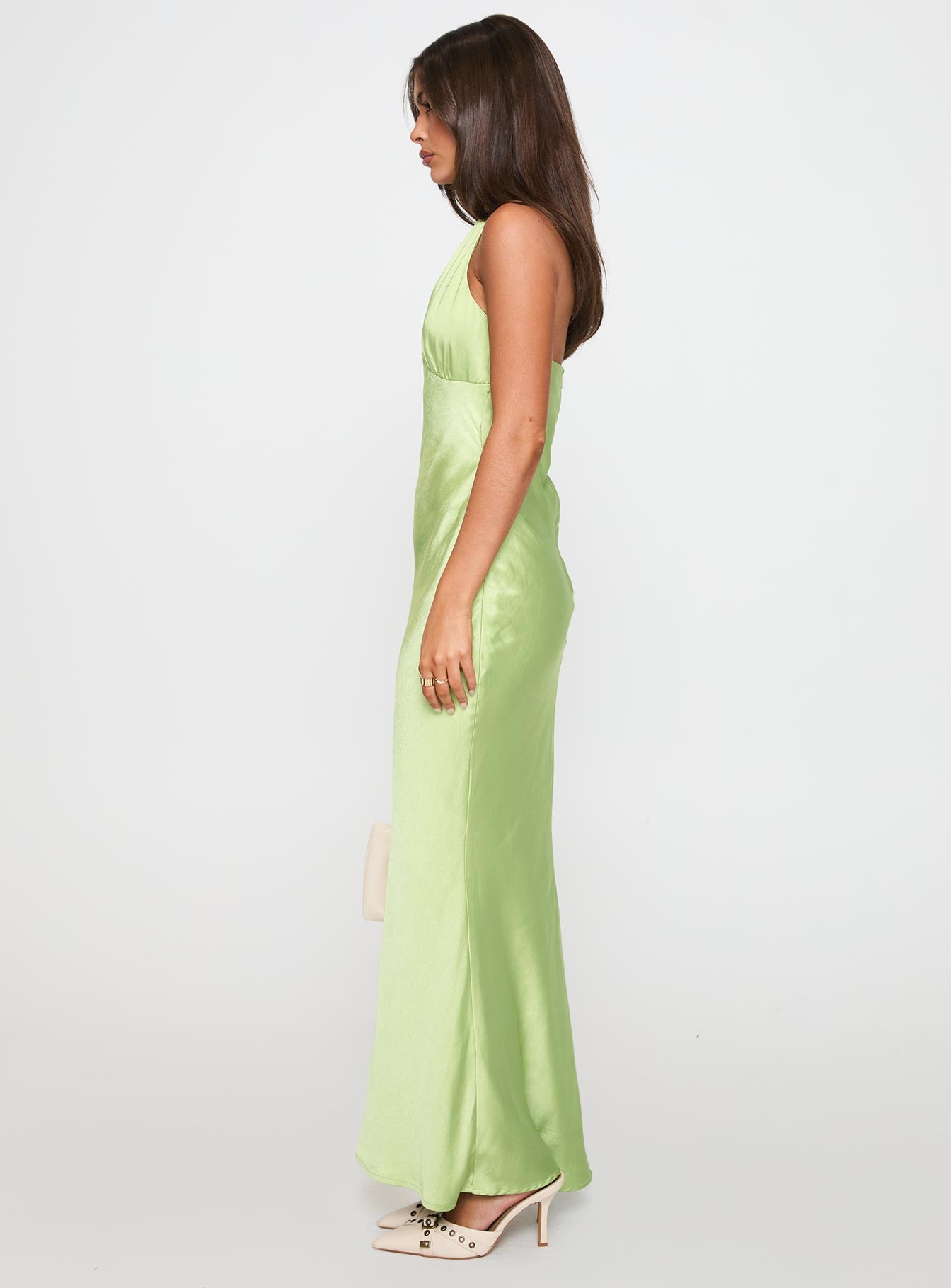 Gloriana Halter Maxi Dress Green - Image 4