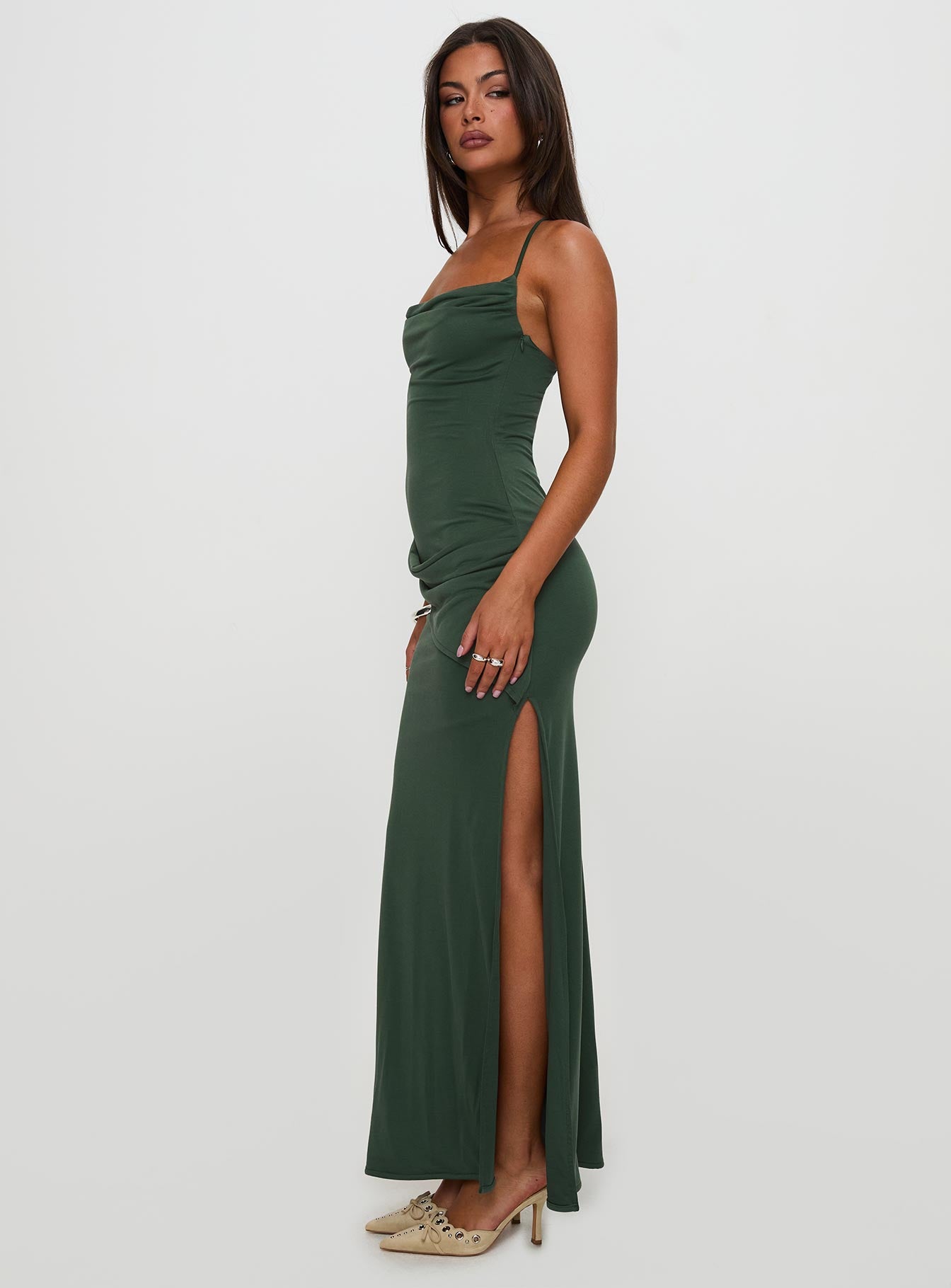 Marchesi Maxi Dress Green - Image 7