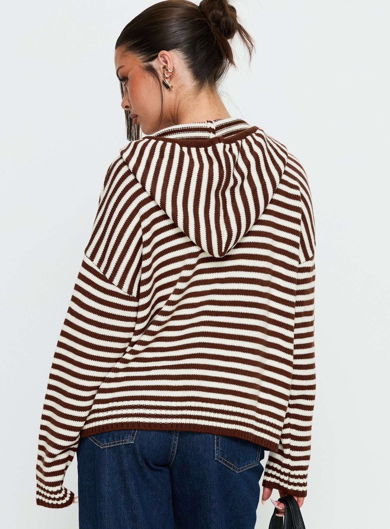 Brienna Zip Jacket Brown - Image 4