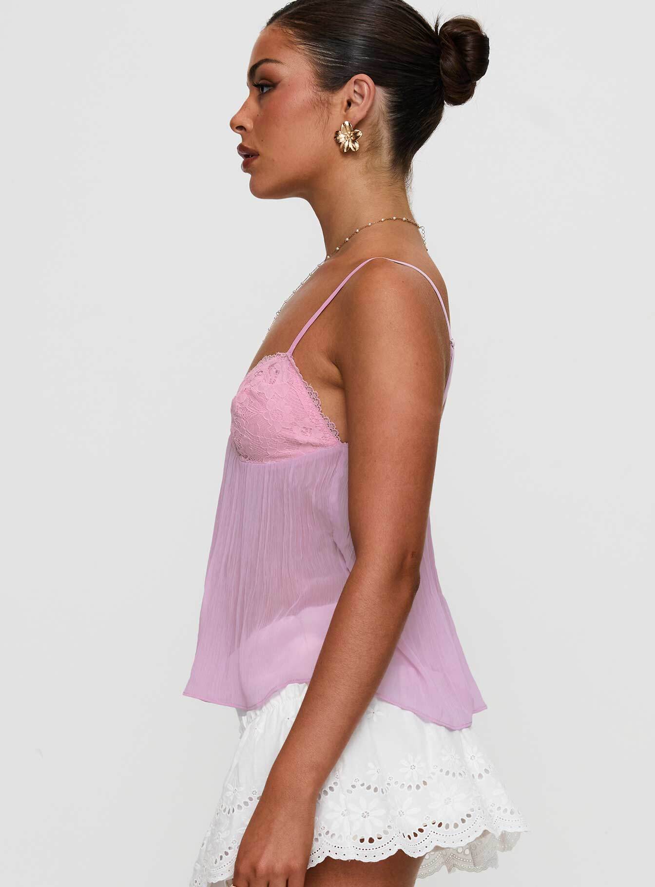 Zami Pleat Top Pink - Image 4