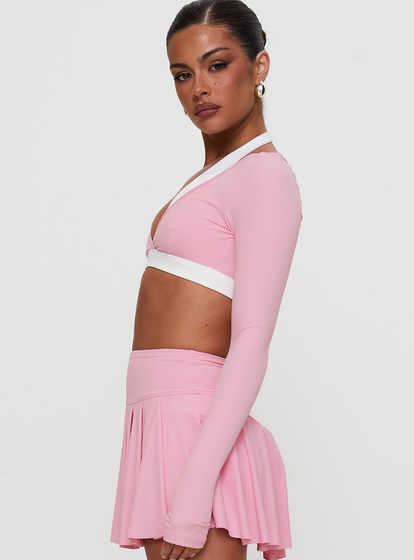 Vitality Long Sleeve Active Crop Pink - Image 4