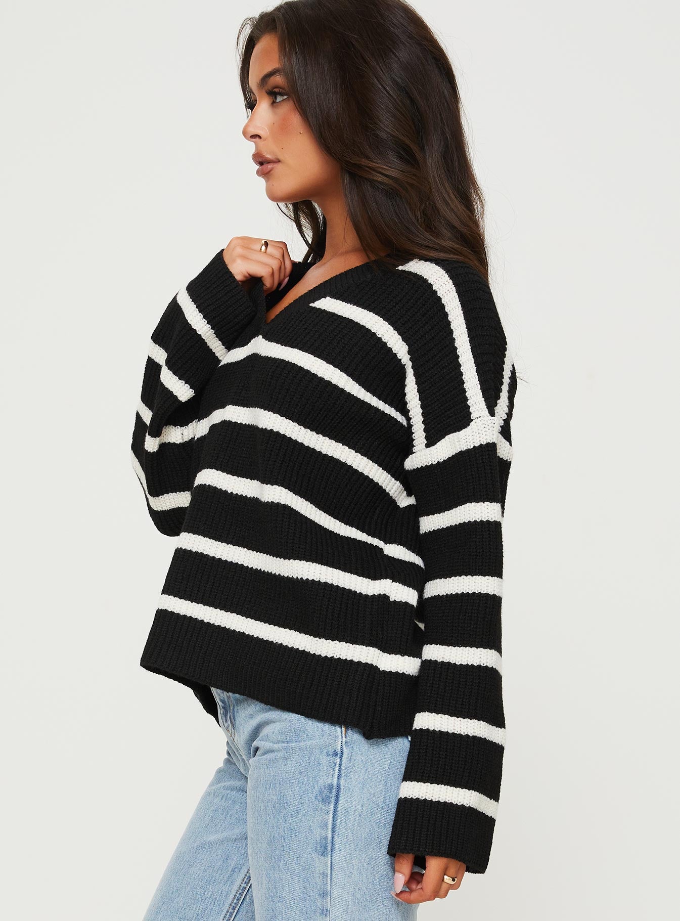 Forte Knit Sweater Black - Image 4