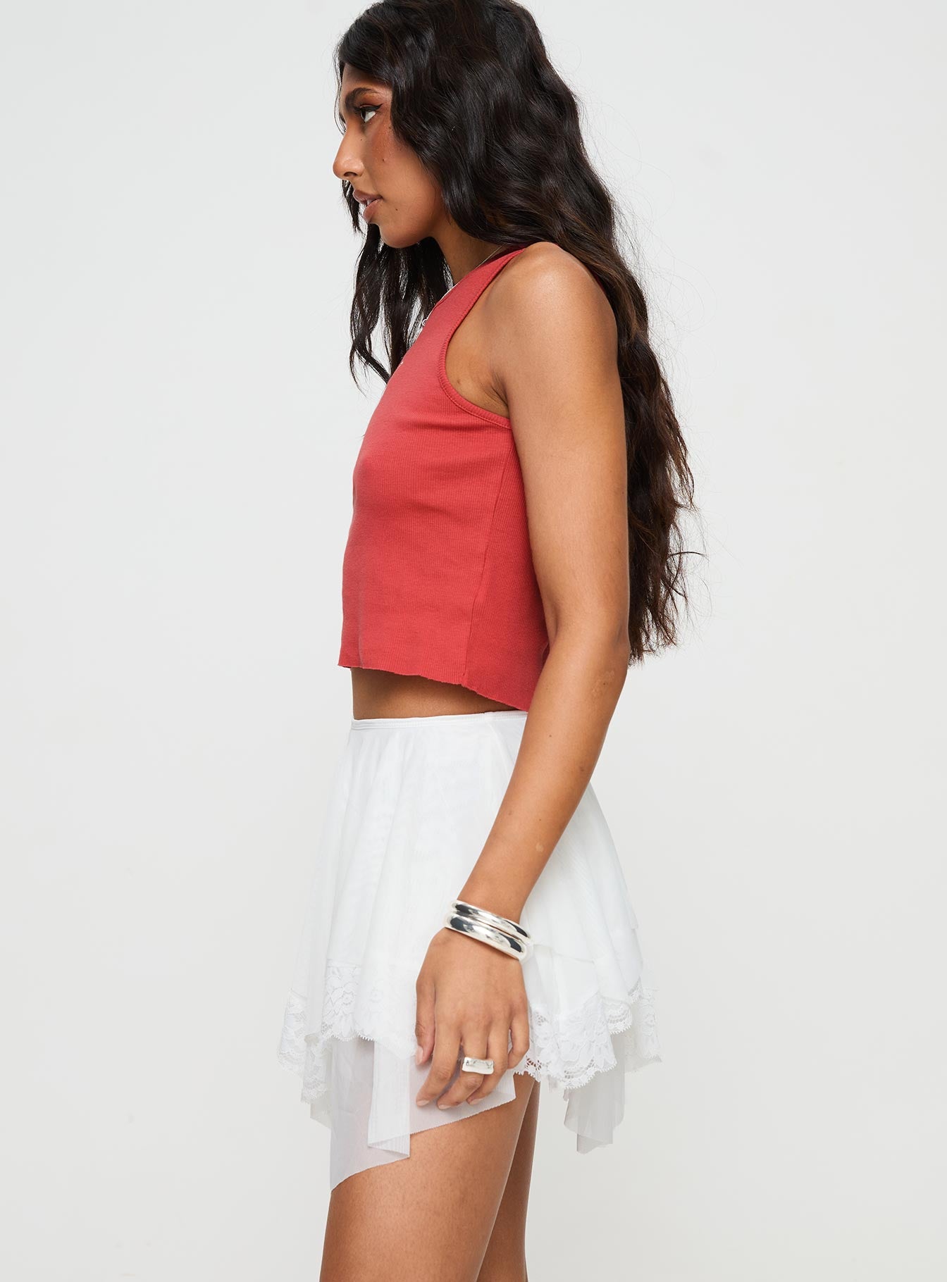 Velenia Mini Skirt White - Image 4