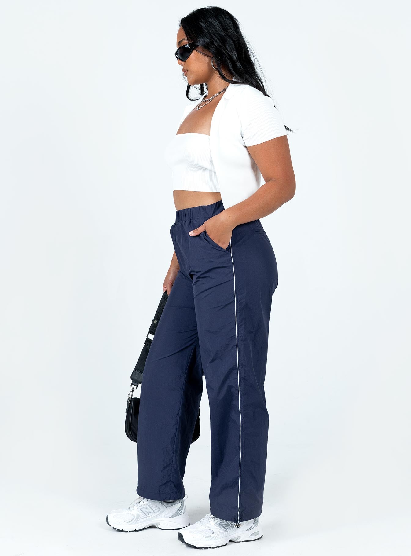 Downtown Parachute Pants Navy - Image 4