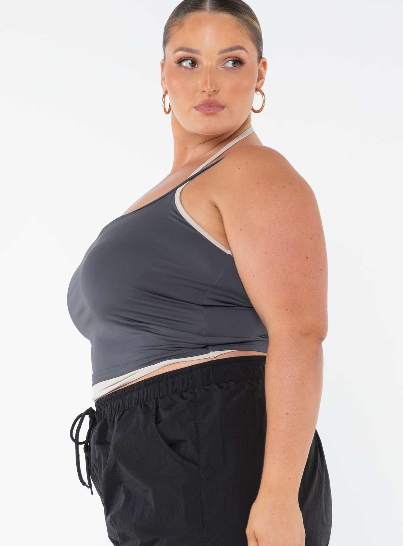 Premier Layered Tank Top Slate Curve - Image 4