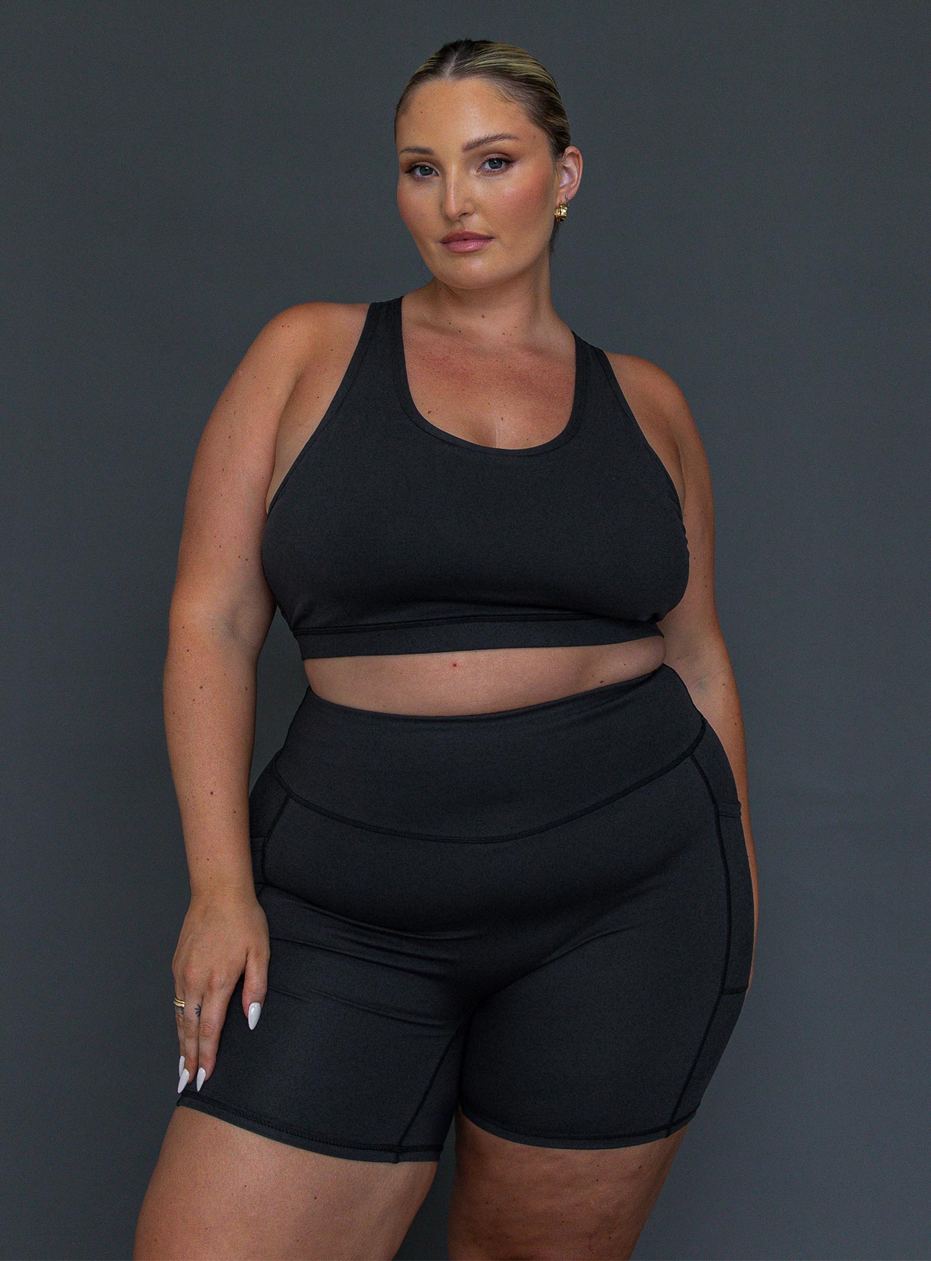 Conquer Activewear Shorts Black Curve - Image 3