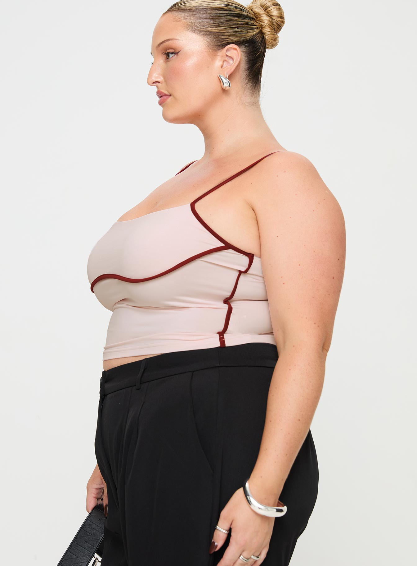 Maidenwell Contrast Top Pink Curve - Image 4