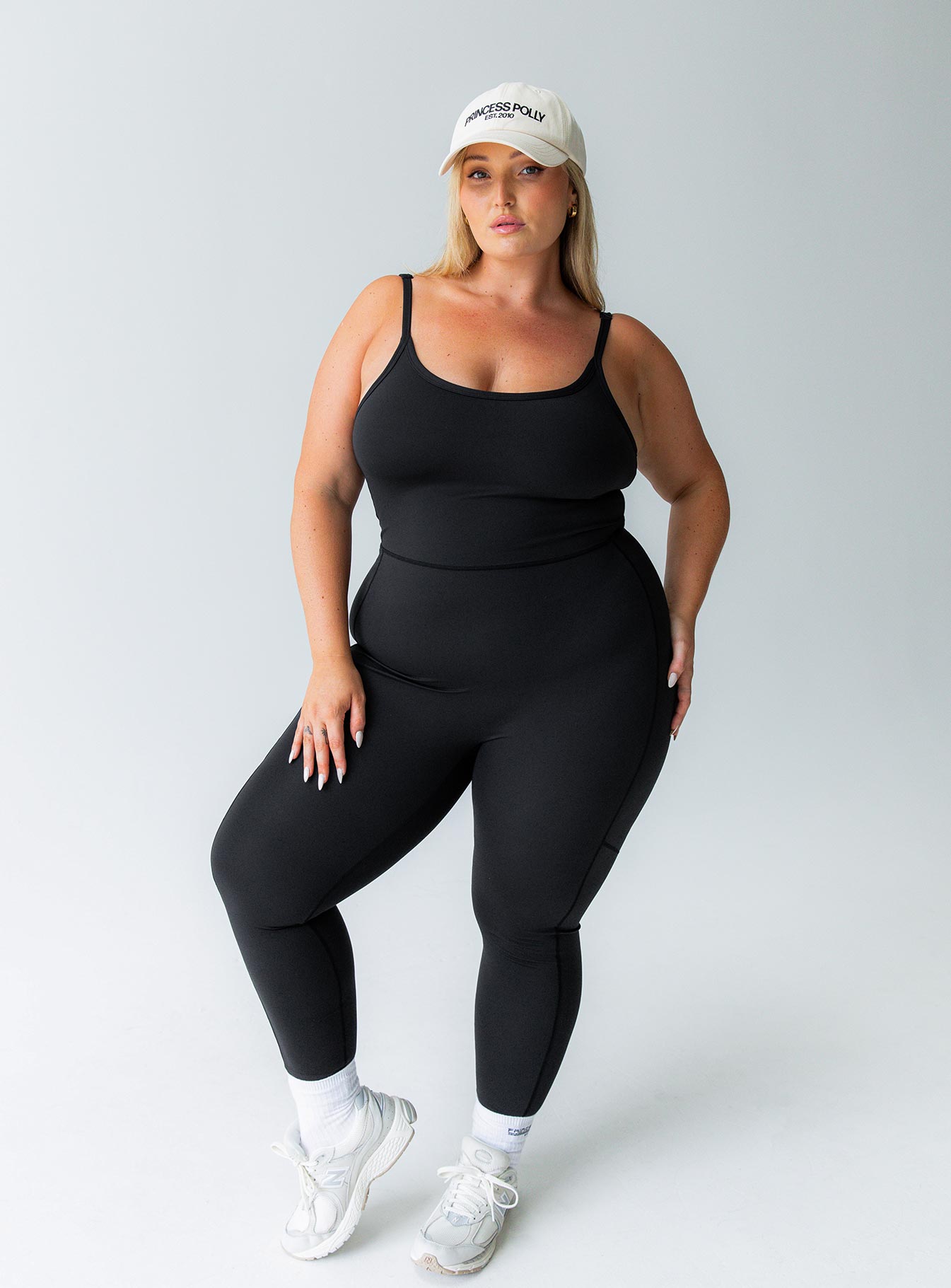 Go Getter Activewear Jumpsuit Black Curve - Image 3