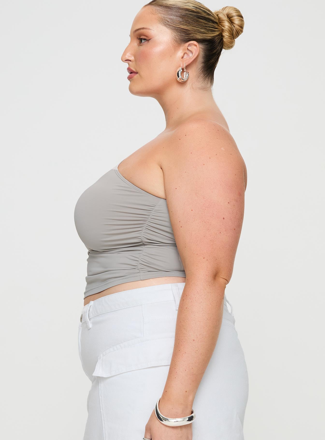 Annem One Shoulder Top Grey Curve - Image 4